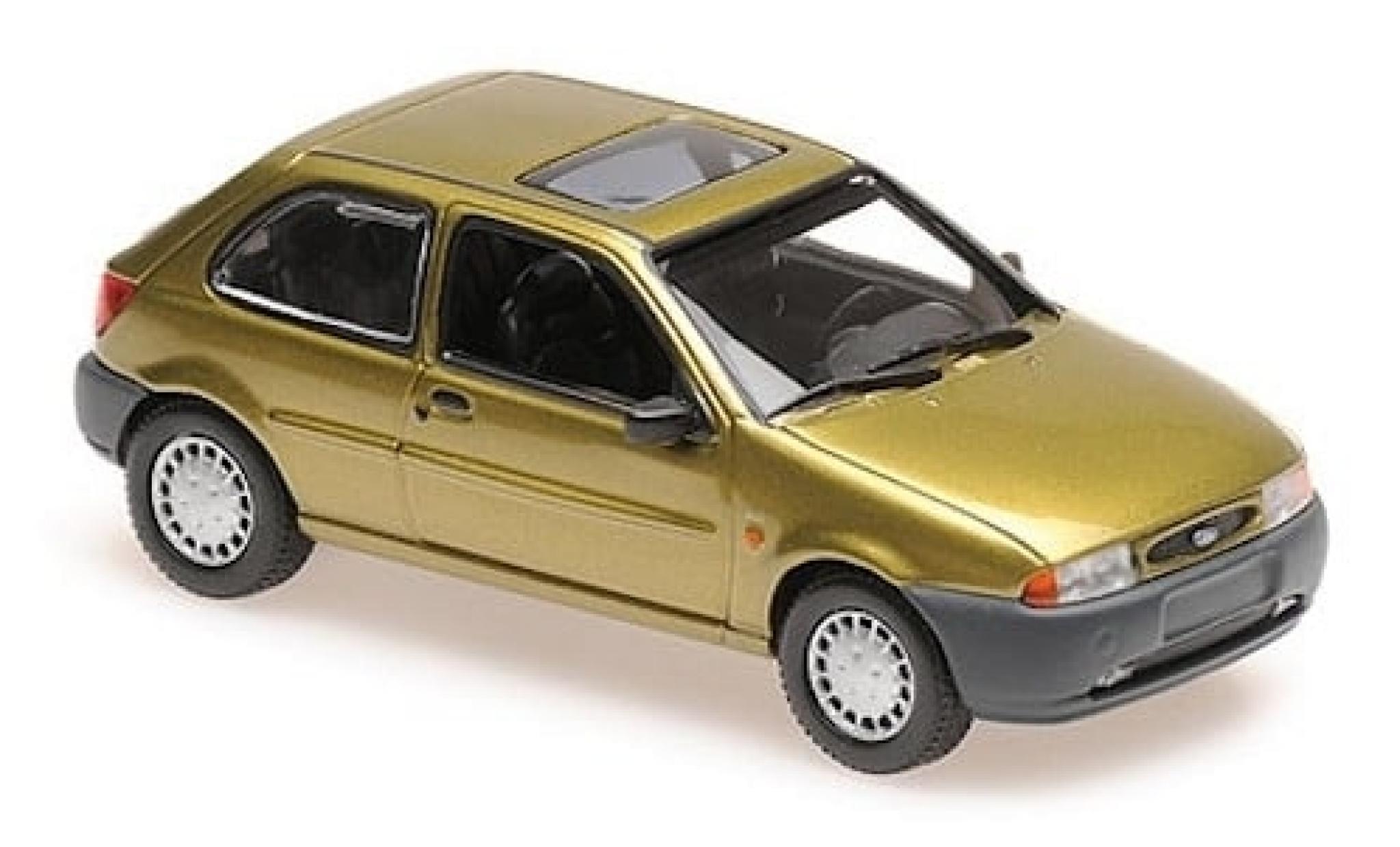 Ford Fiesta 1/43 Maxichamps MK IV gold 1995 1:43 modelauto