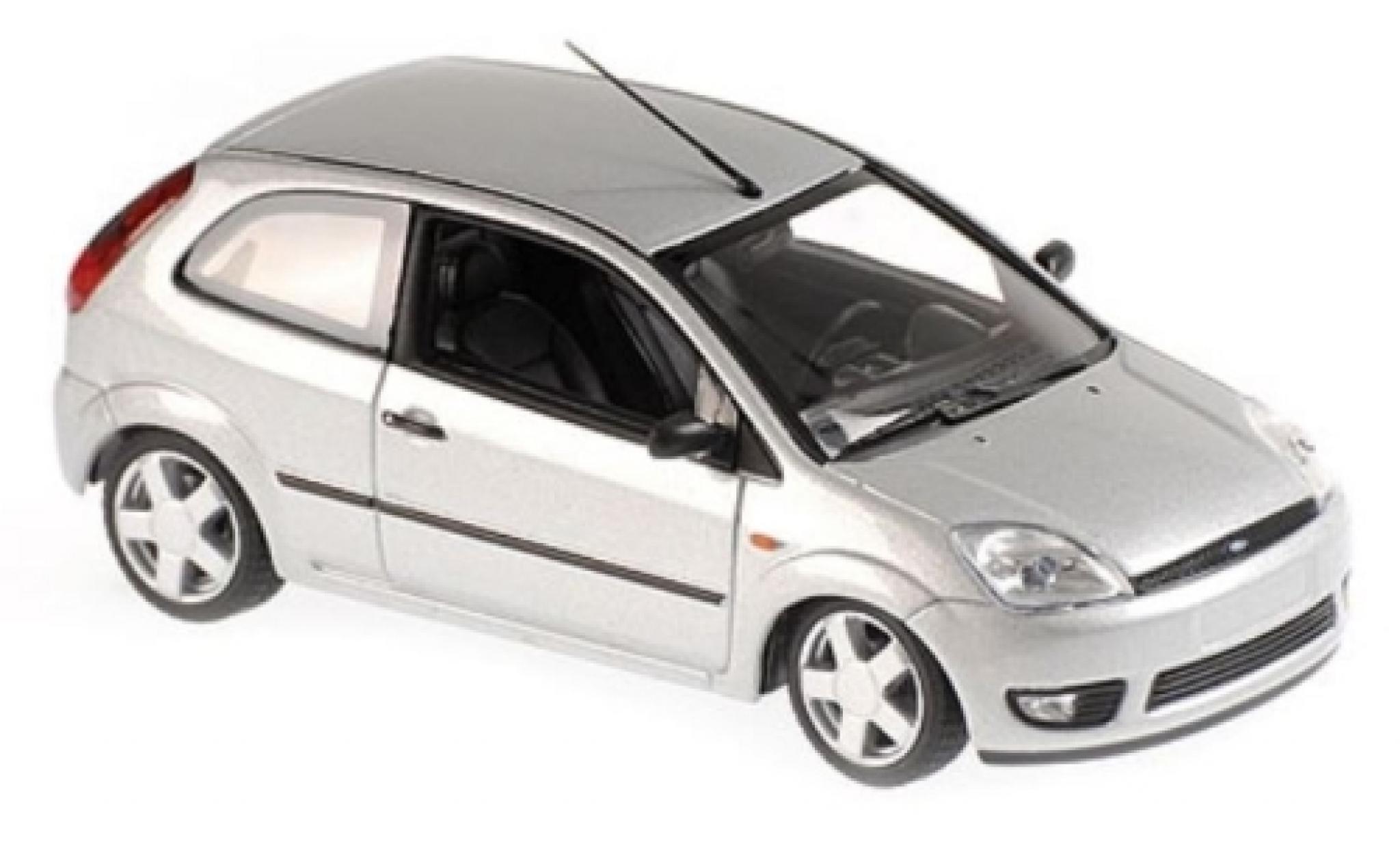 Ford Fiesta 1/43 Maxichamps grijs 2002 1:43 modelauto