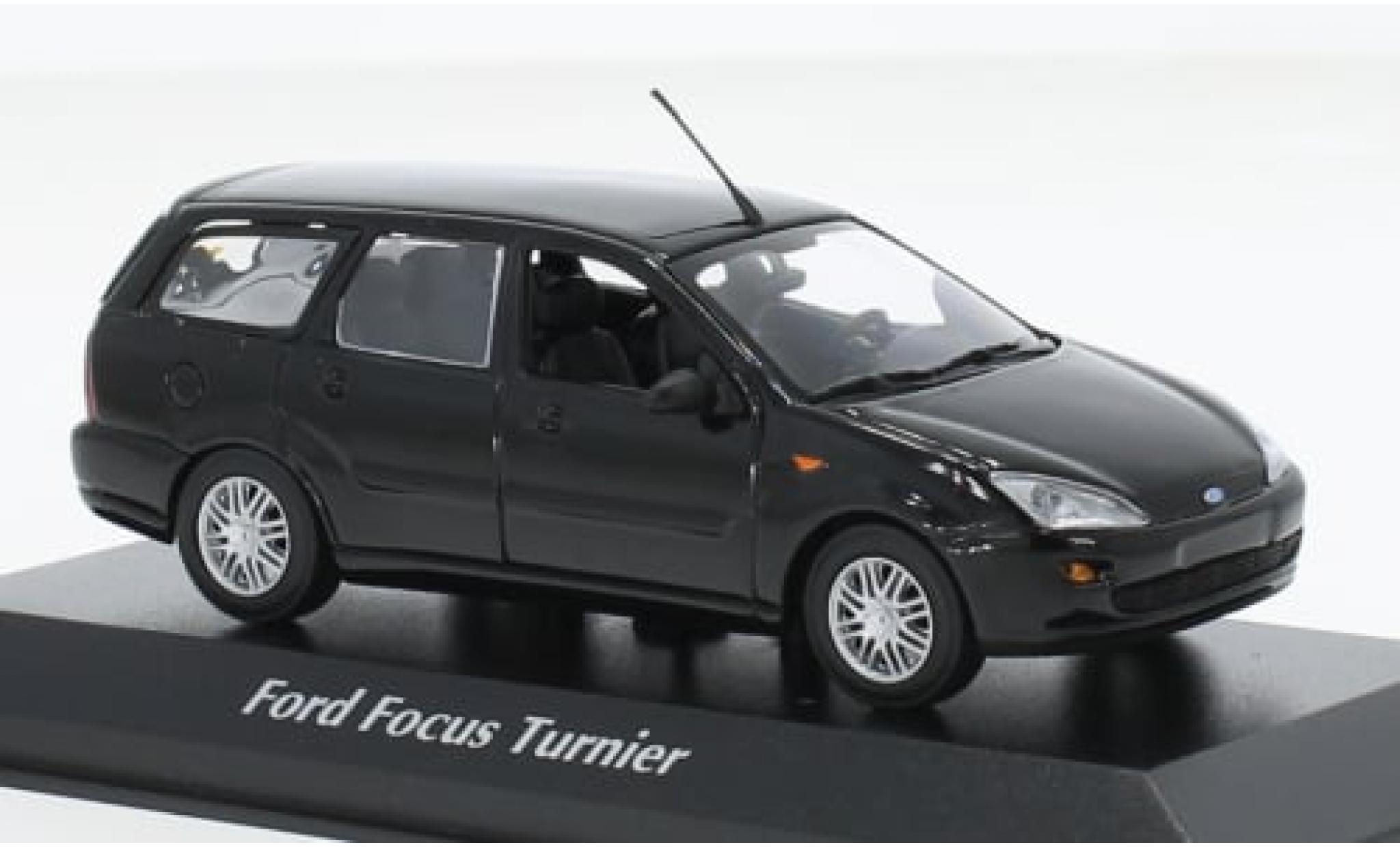 Ford Focus 1/43 Maxichamps MK I Turnier zwart 1998 1:43 modelauto