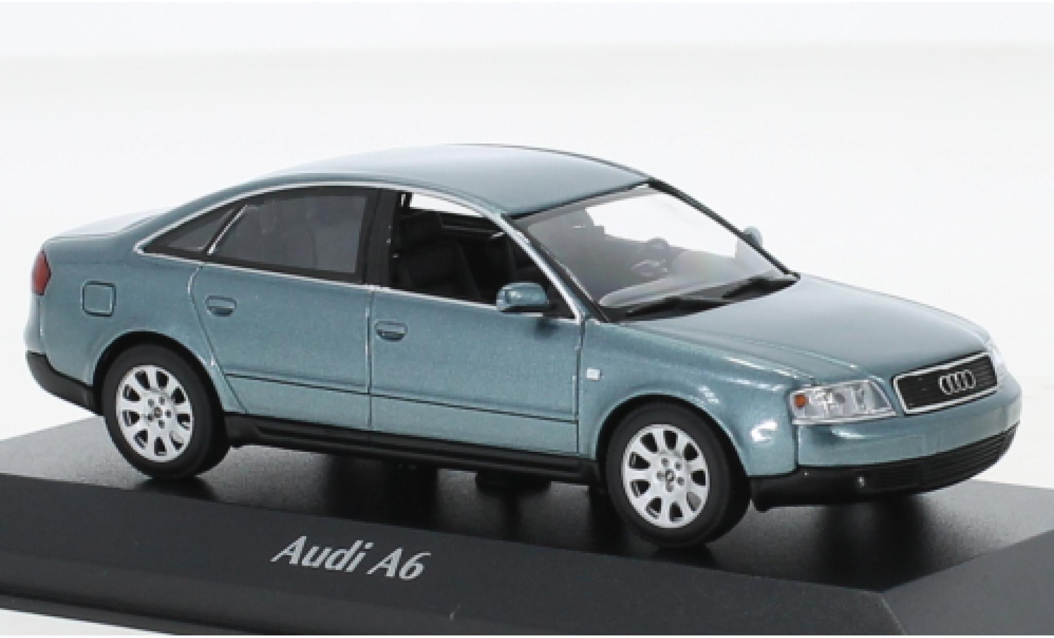 Audi A6 1/43 Maxichamps metallic groen 1997 modelauto