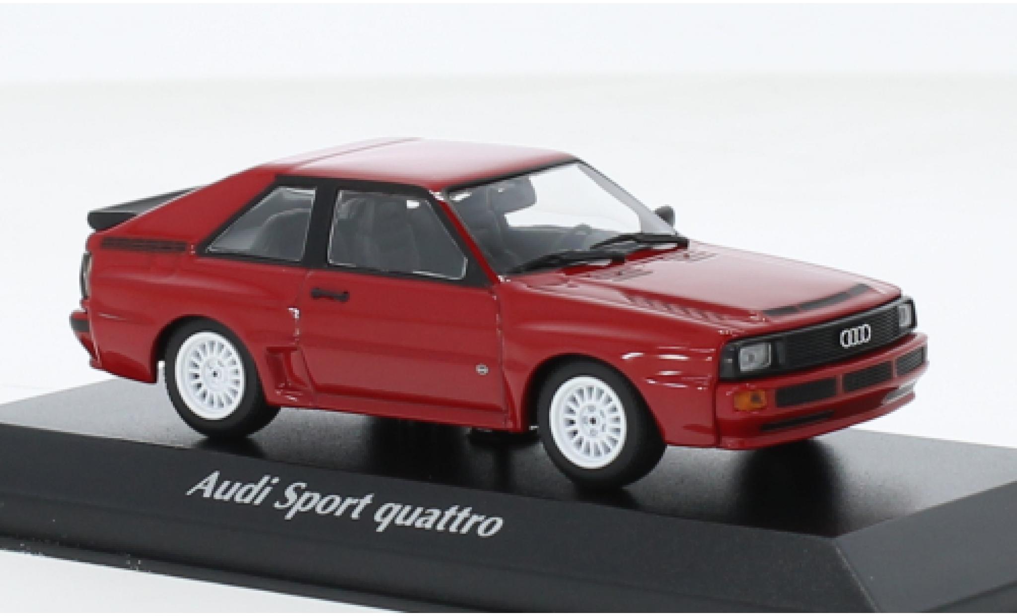 Audi Sport Quattro 1/43 Maxichamps Sport quattro rood 1984 modelauto