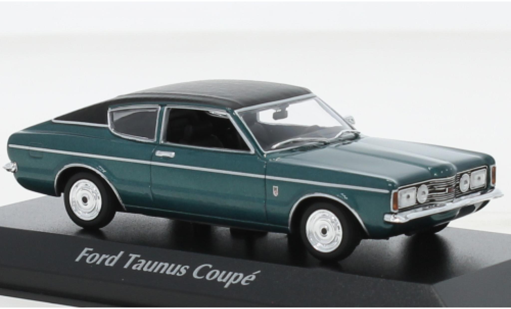 Ford Taunus 1/43 Maxichamps (TC I) Coupe metallic groen 1970 modelauto