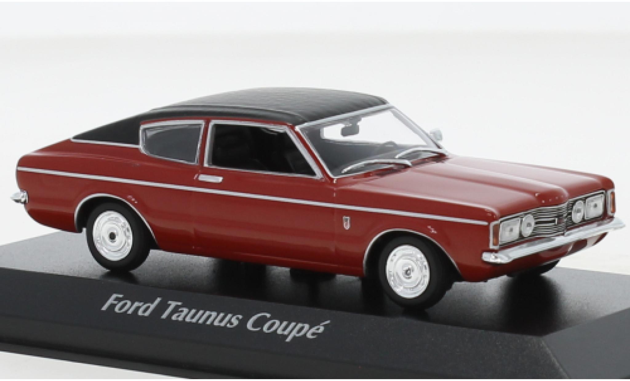 Ford Taunus 1/43 Maxichamps (TC I) Coupe rood 1970 modelauto