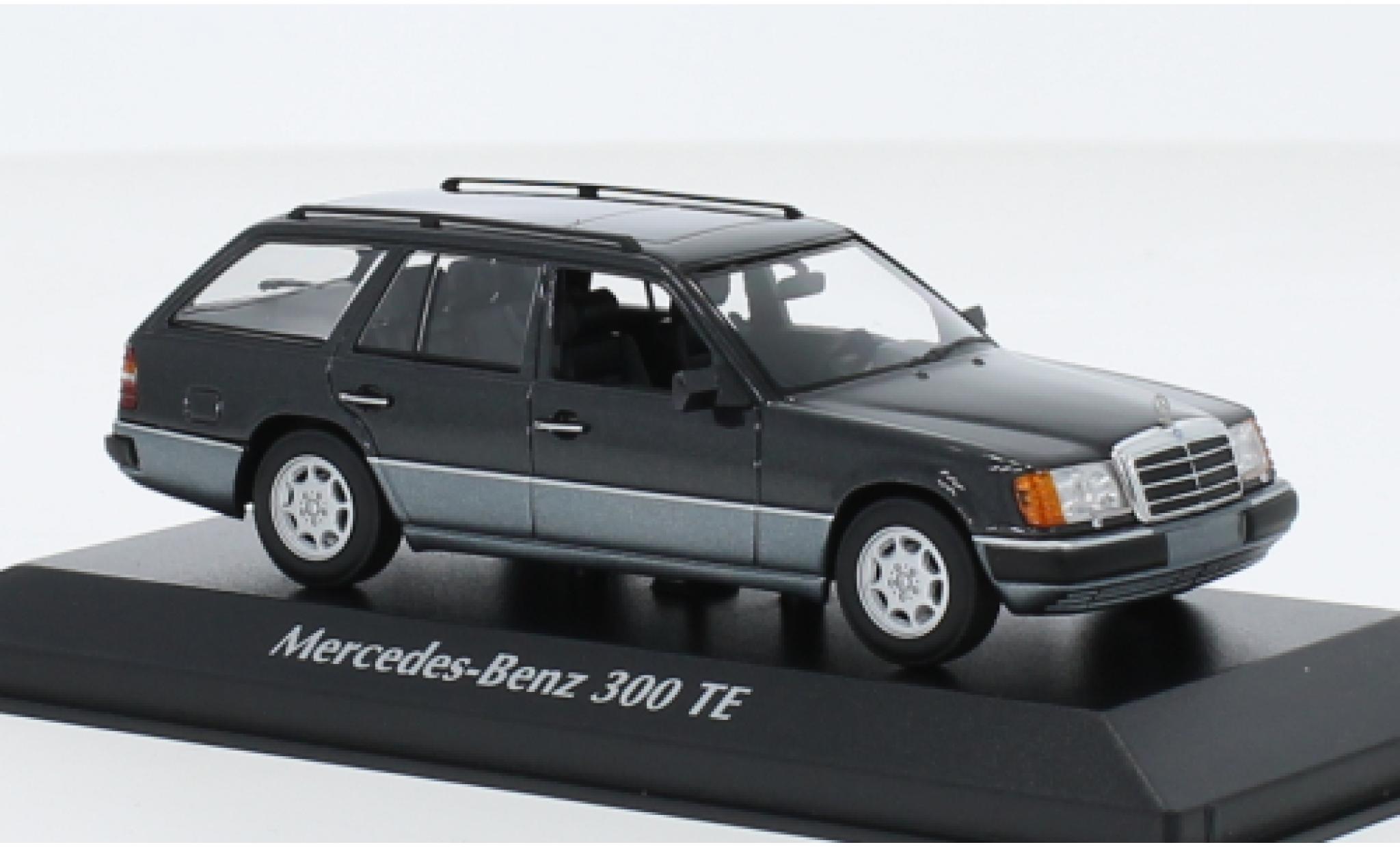 Mercedes 300 1/43 Maxichamps TE (S124) metallic zwart 1990 modelauto