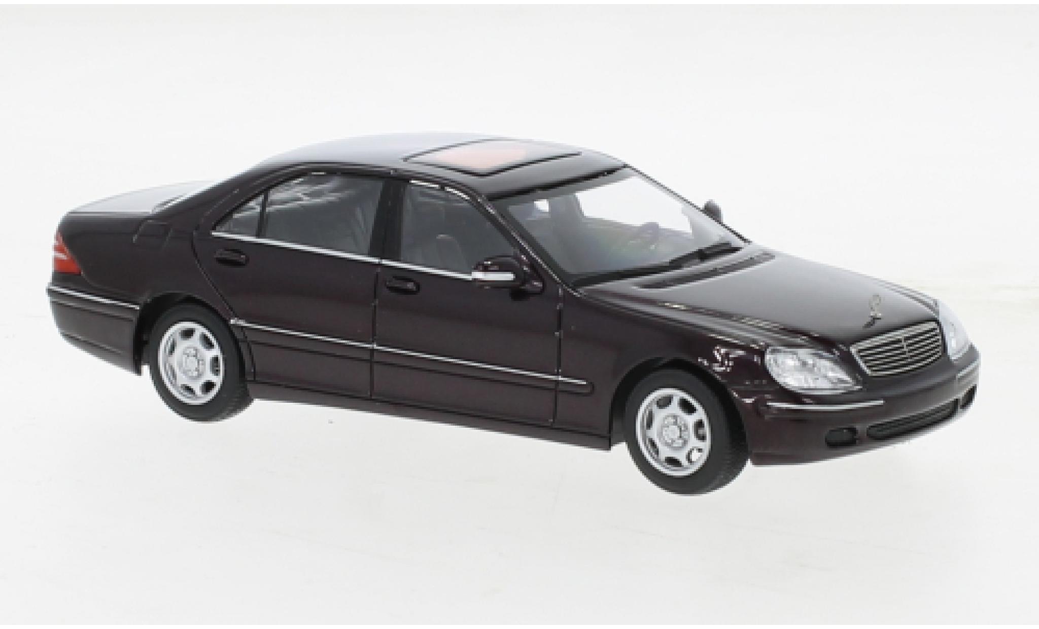 Mercedes Classe S 1/43 Maxichamps (W220) metallic rood 1998 modelauto