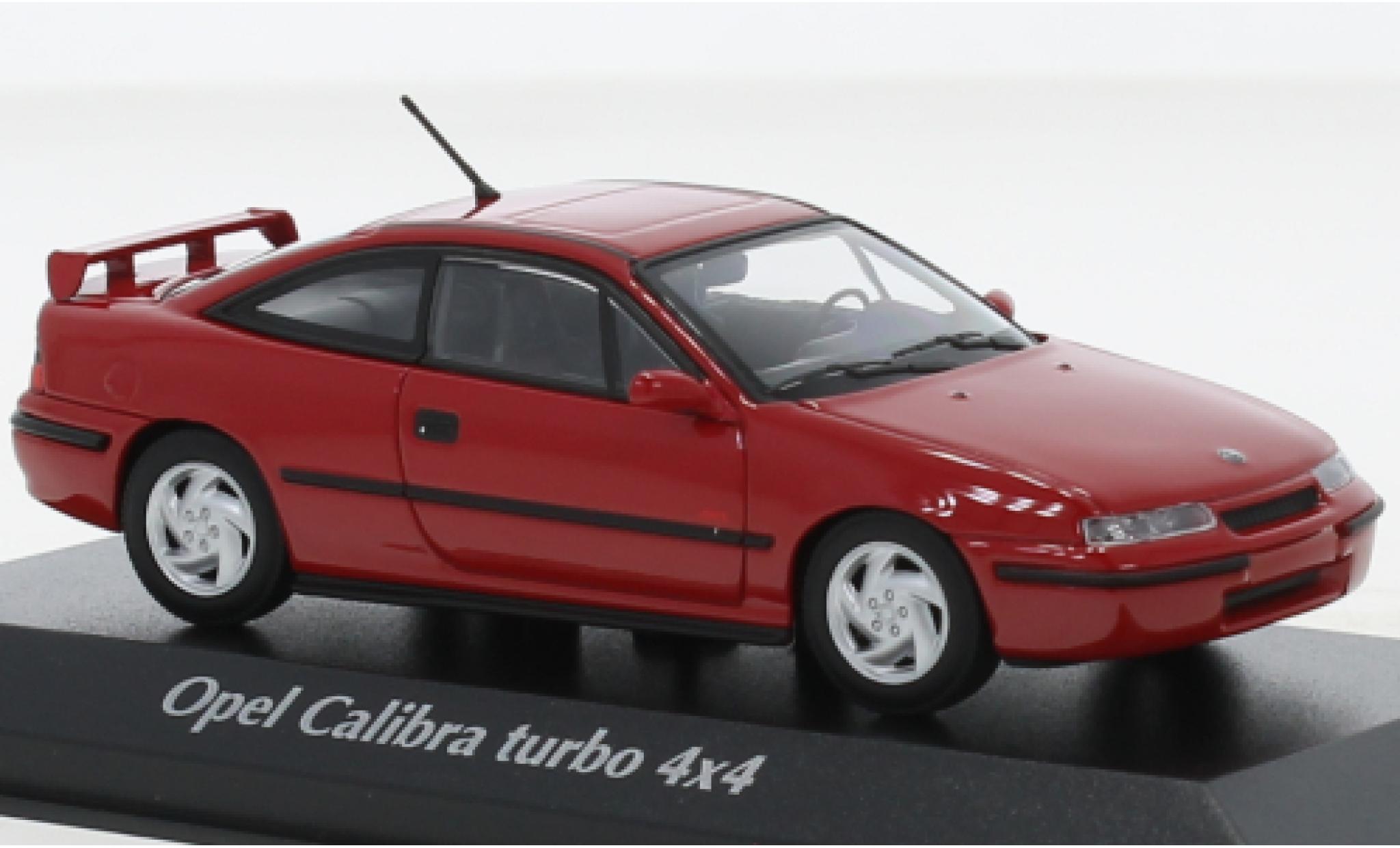 Opel Calibra 1/43 Maxichamps Turbo 4x4 rood 1992 modelauto