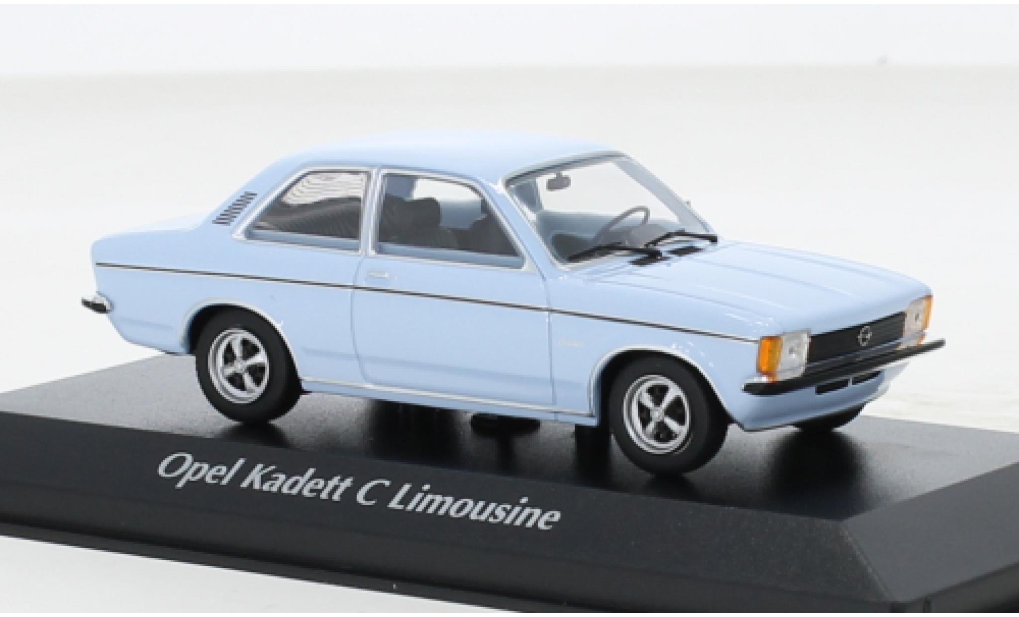 Opel Kadett 1/43 Maxichamps C Berlina blauw 1978 modelauto