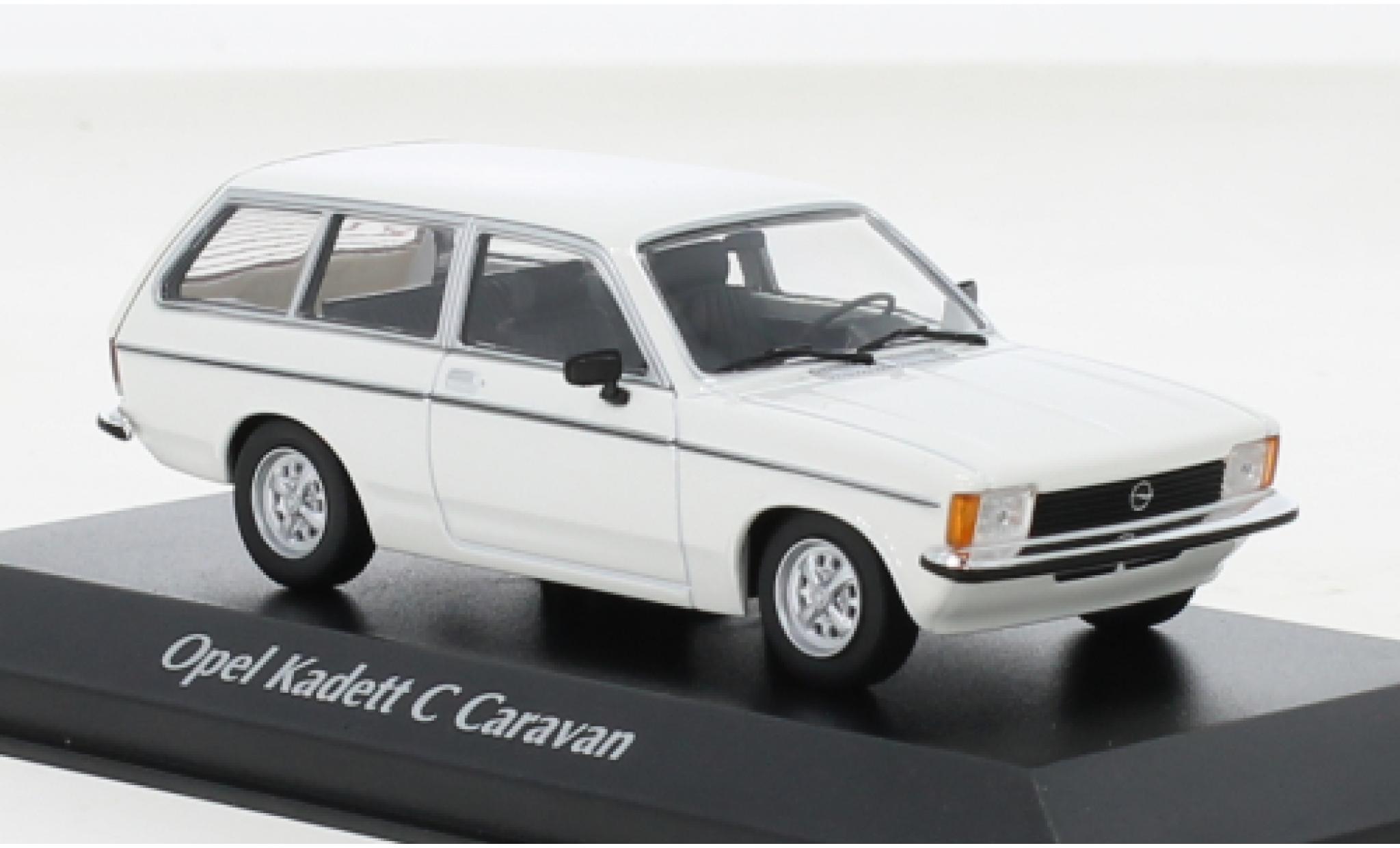 Opel Kadett 1/43 Maxichamps C Caravan L wit 1978 modelauto