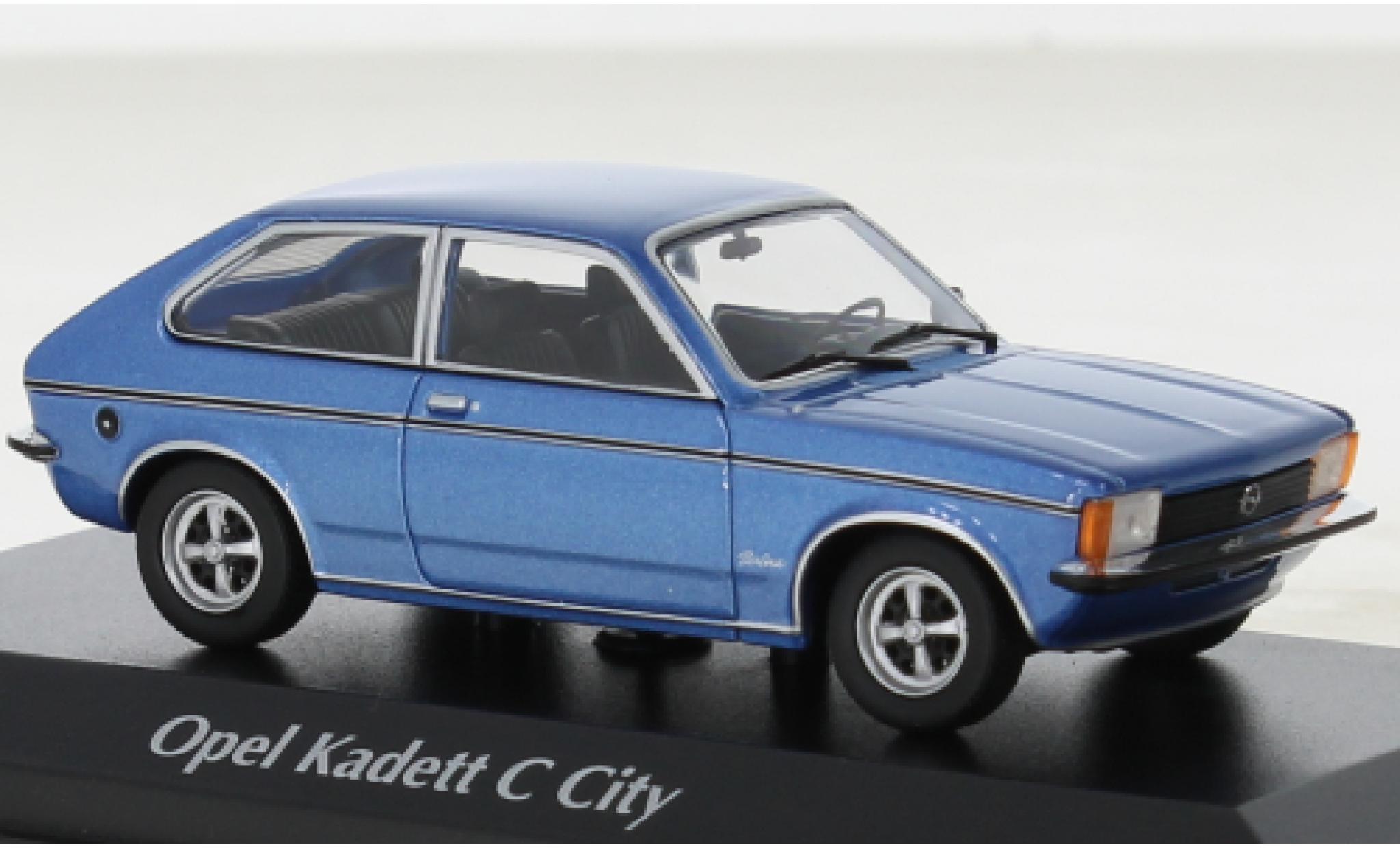 Opel Kadett 1/43 Maxichamps C City blauw 1978 modelauto