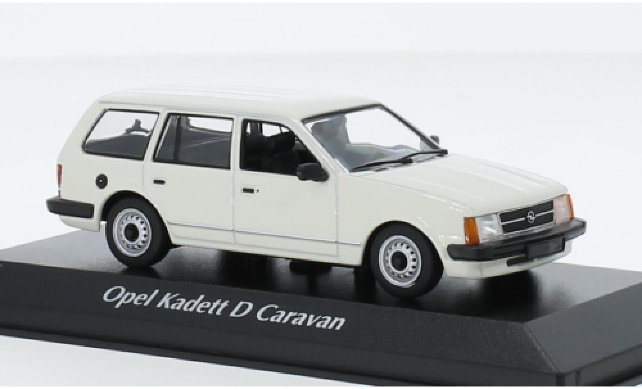 Opel Kadett 1/43 Maxichamps D Caravan wit 1979 modelauto