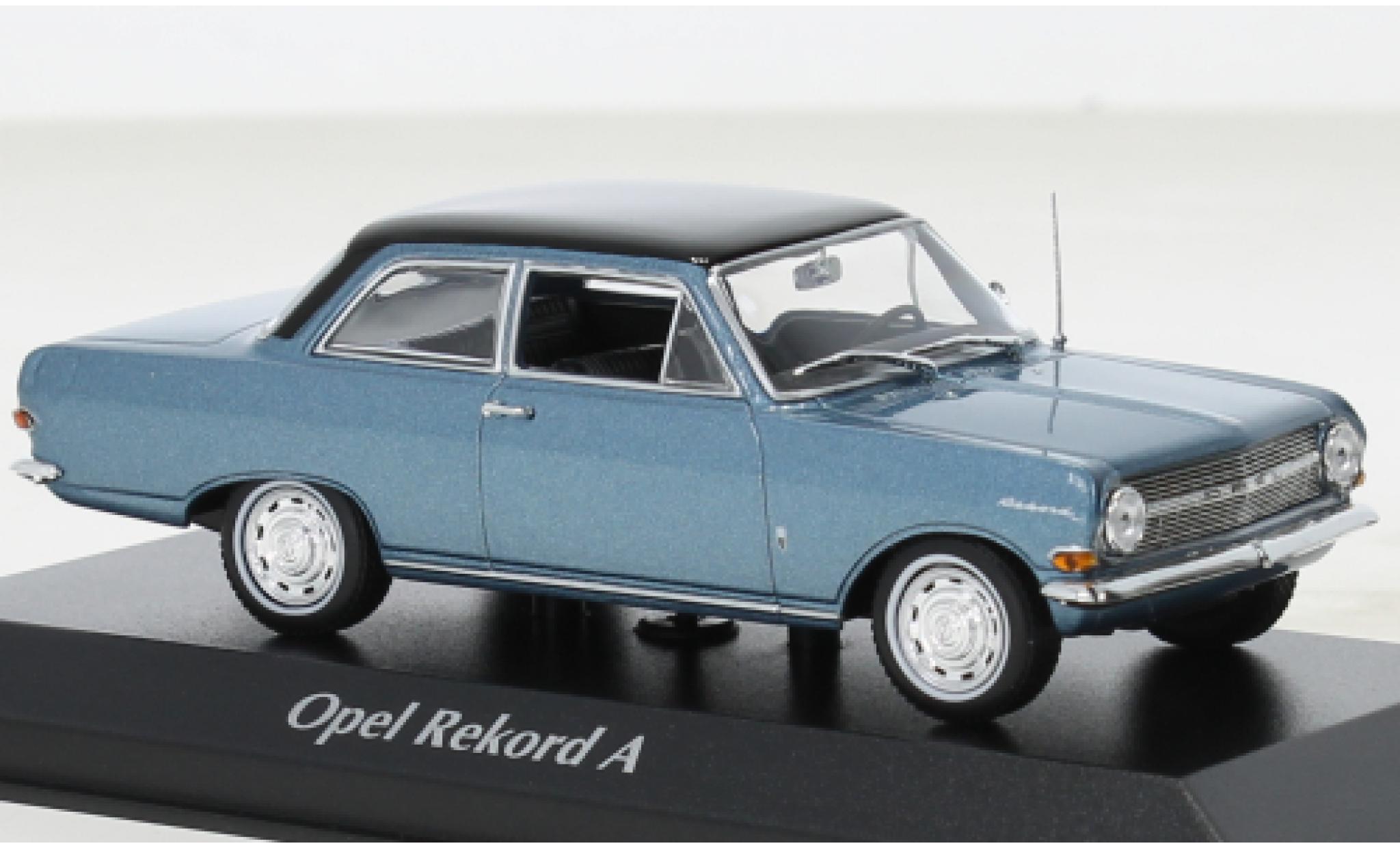 Opel Rekord 1/43 Maxichamps A blauw 1962 modelauto