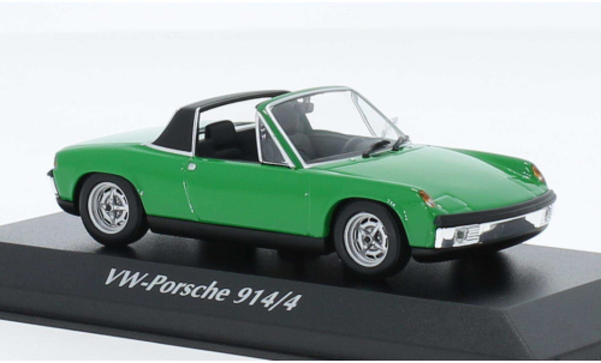 Porsche 914 1/43 Maxichamps /4 groen 1972 modelauto