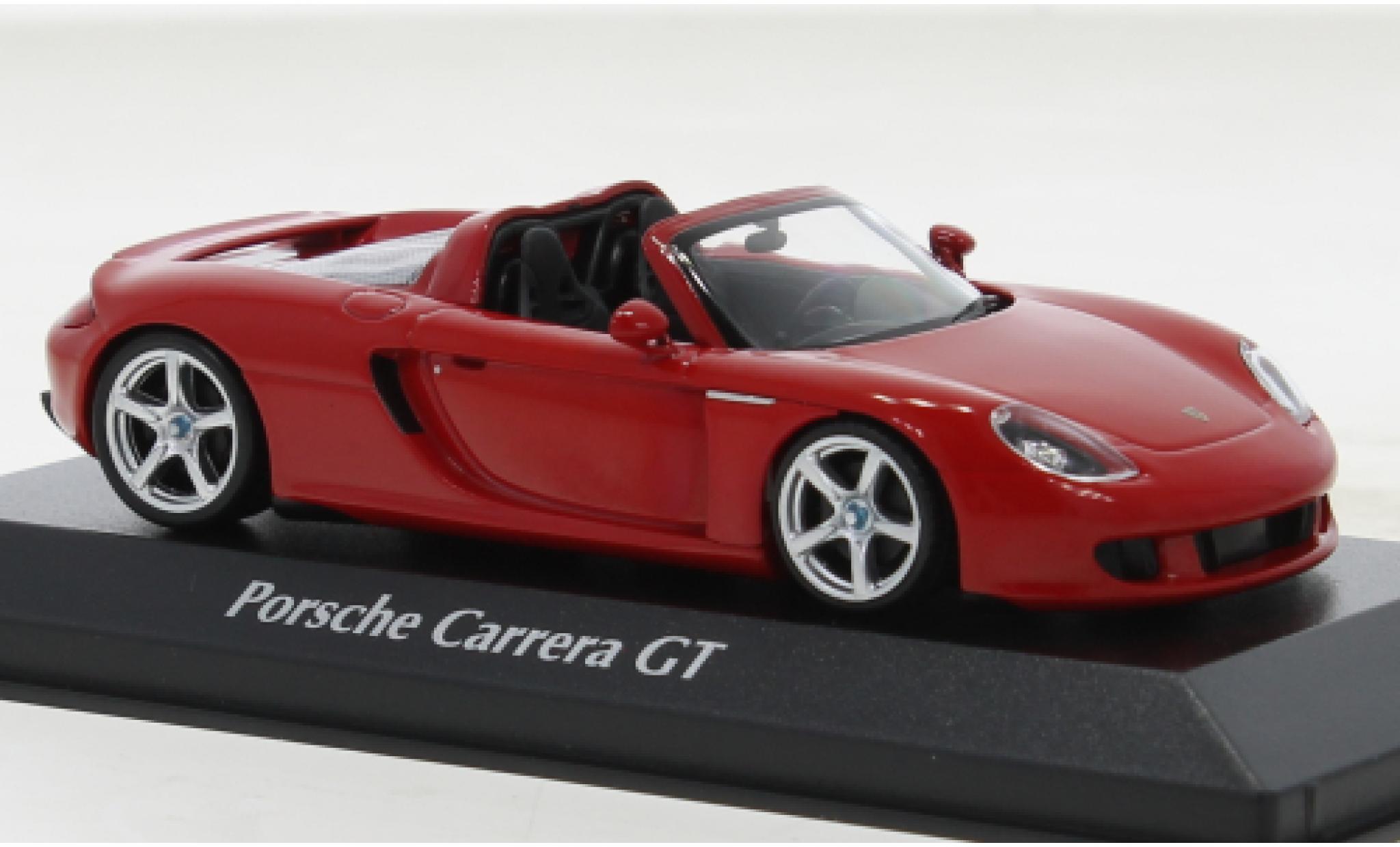 Porsche Carrera GT 1/43 Maxichamps rood 2003 modelauto