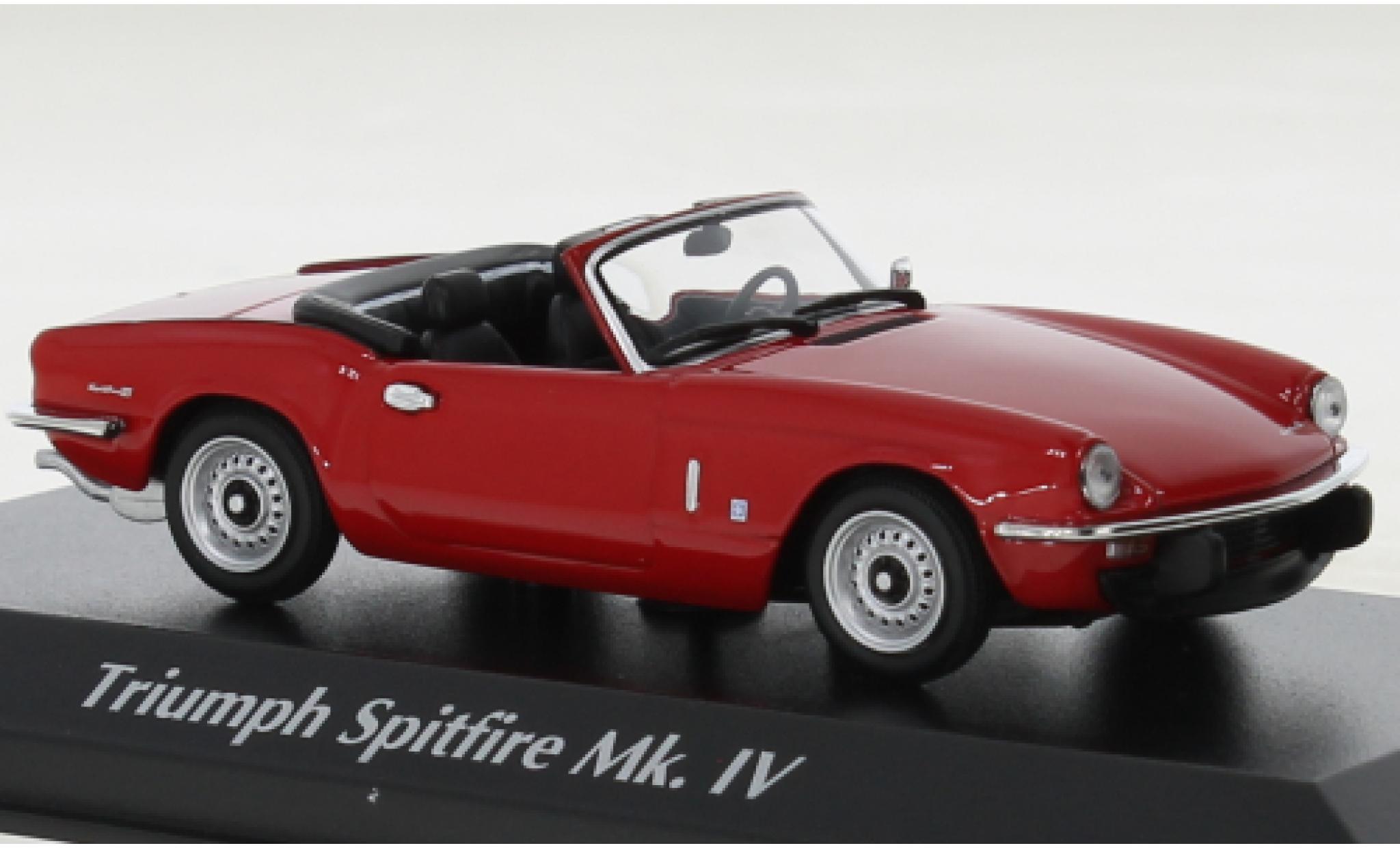 Triumph Spitfire 1/43 Maxichamps MK IV rood 1972 modelauto