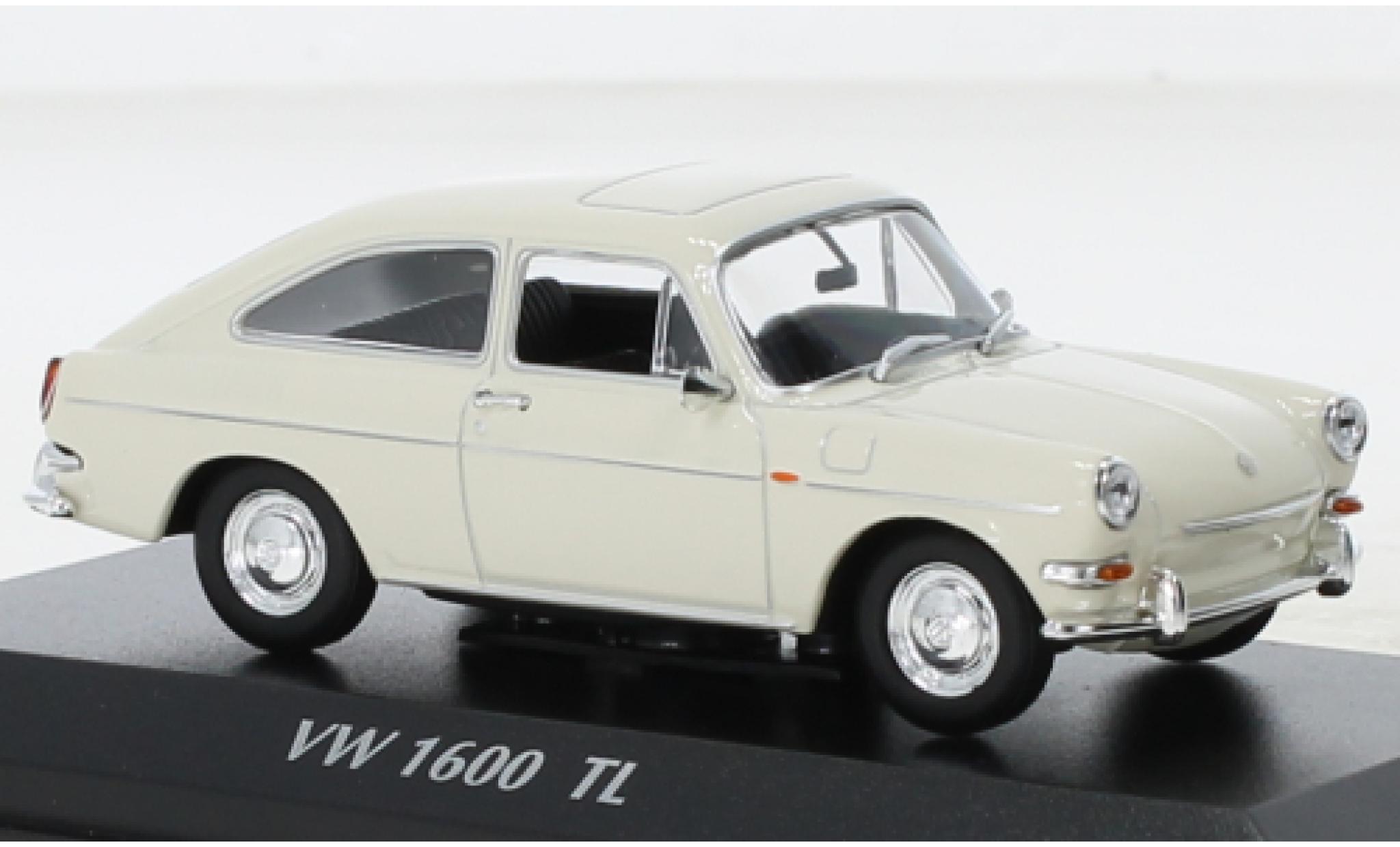 Volkswagen 1600 1/43 Maxichamps TL beige 1966 modelauto