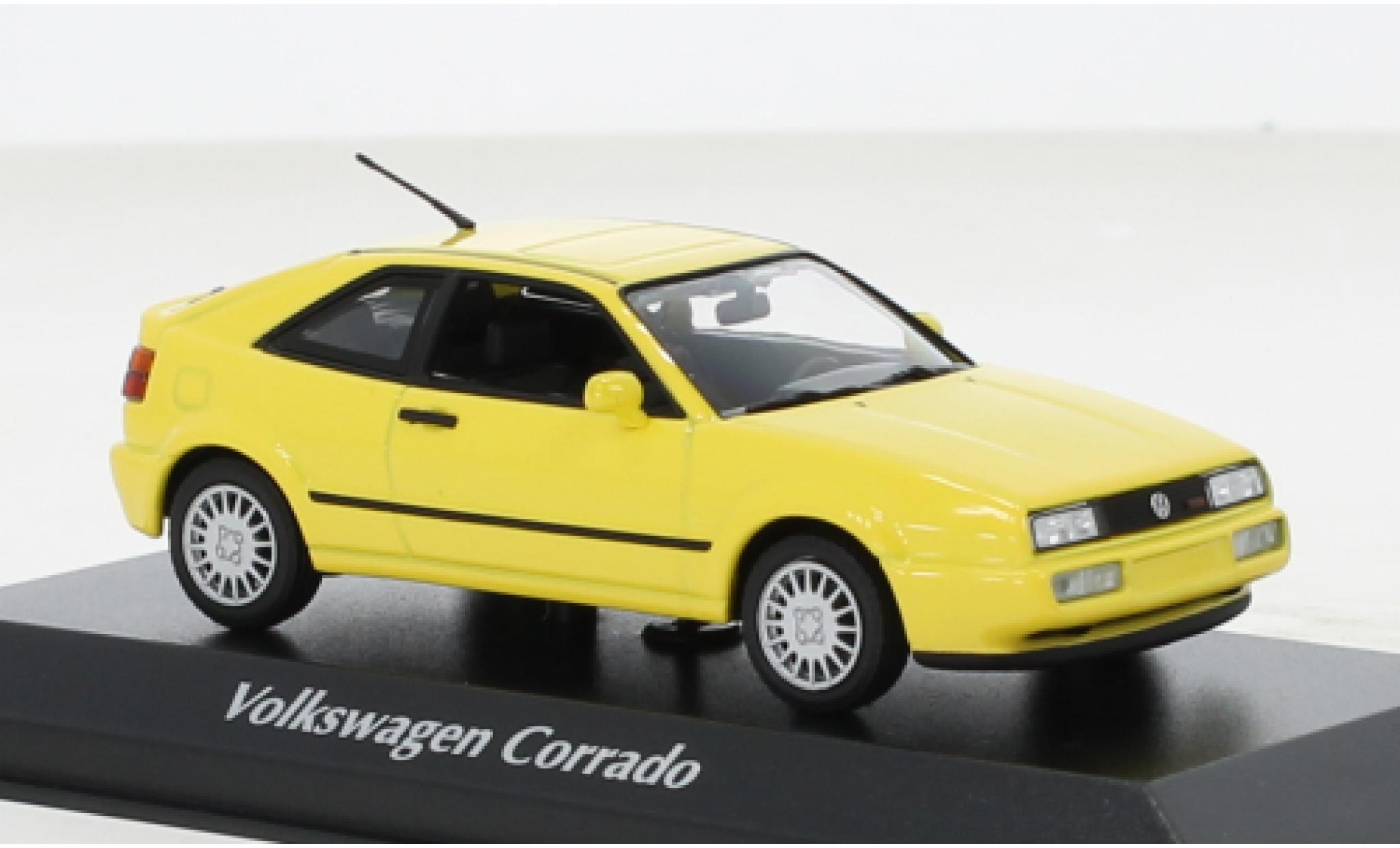 Volkswagen Corrado 1/43 Maxichamps G60 geel 1990 modelauto