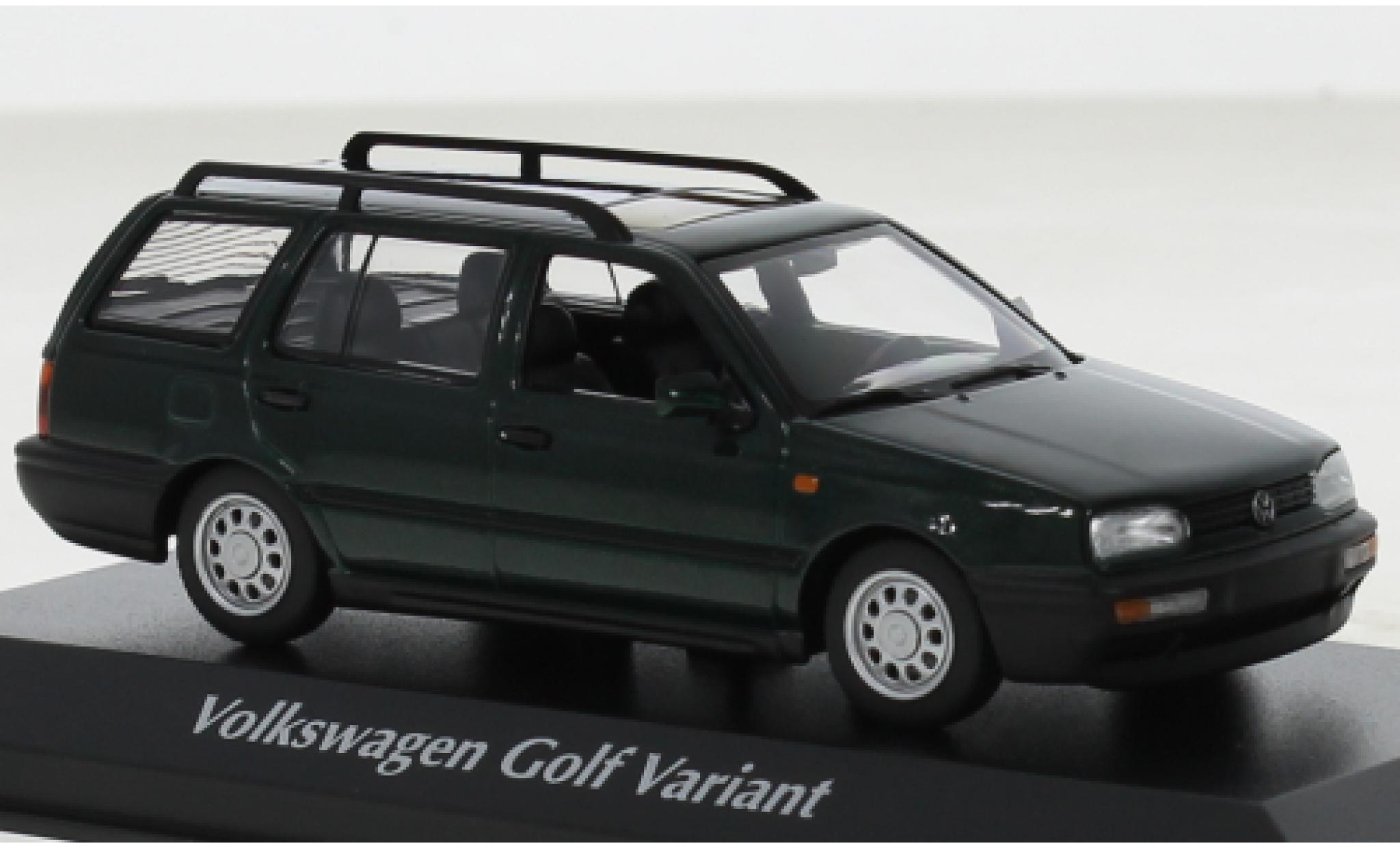 Volkswagen Golf 1/43 Maxichamps Variant metallic groen 1997 modelauto
