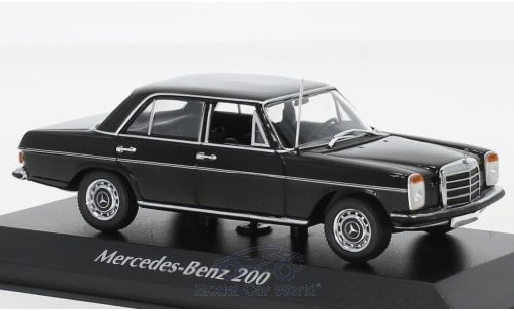 Mercedes 200 1/43 Maxichamps zwart 1968 modelauto