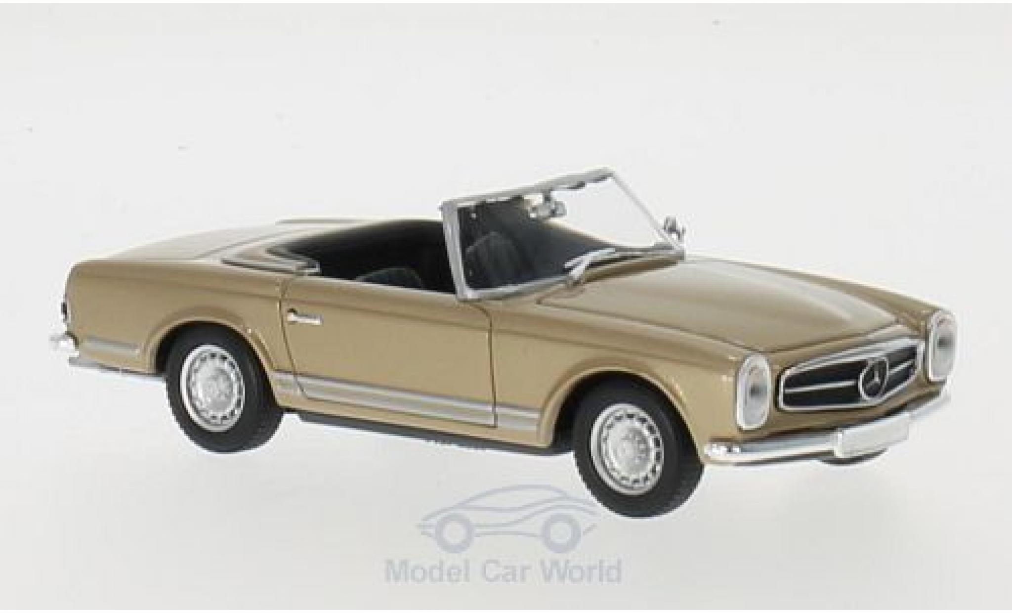 Mercedes 230 1/43 Maxichamps SL gold 1965 modelauto