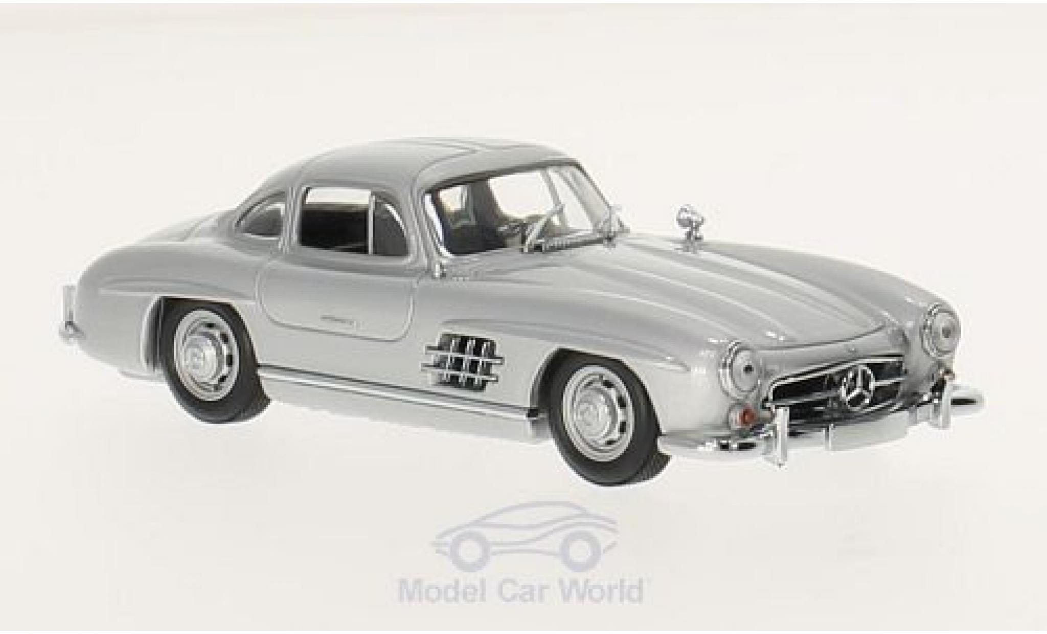Mercedes 300 SL 1/43 Maxichamps SL (W198 I) grijs 1955 modelauto