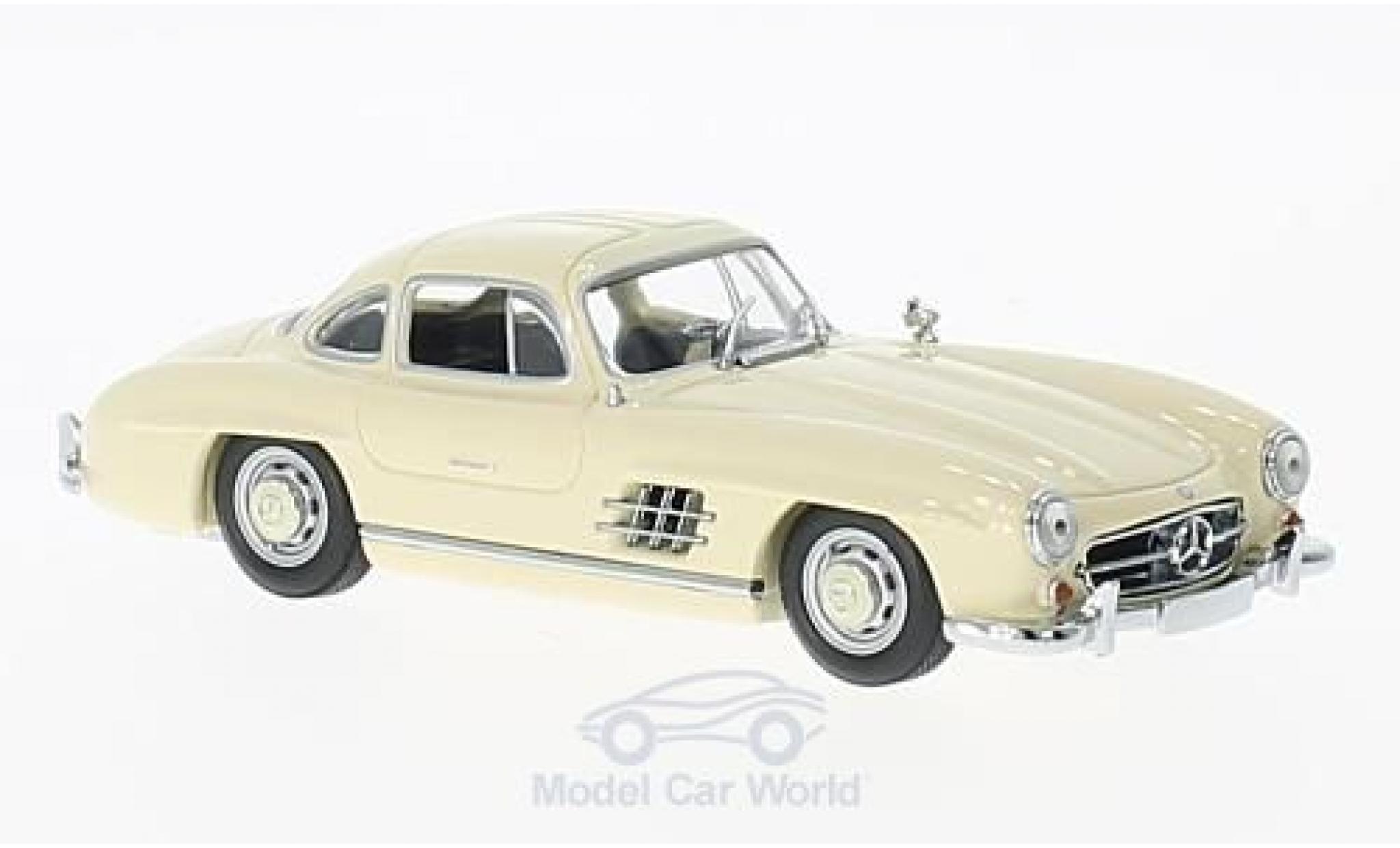 Mercedes 300 SL 1/43 Maxichamps SL (W198I) beige 1955 modelauto