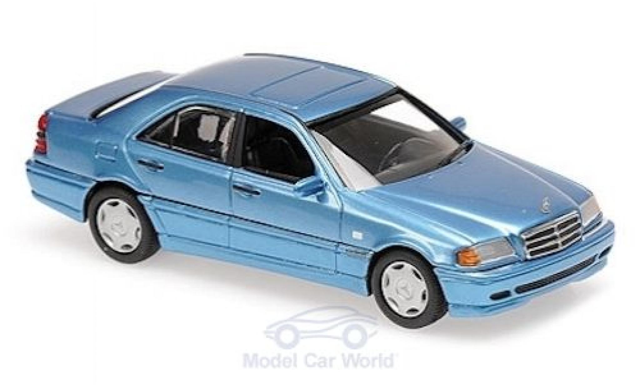 Mercedes Classe C 1/43 Maxichamps (W202) metallic blauw 1997 modelauto