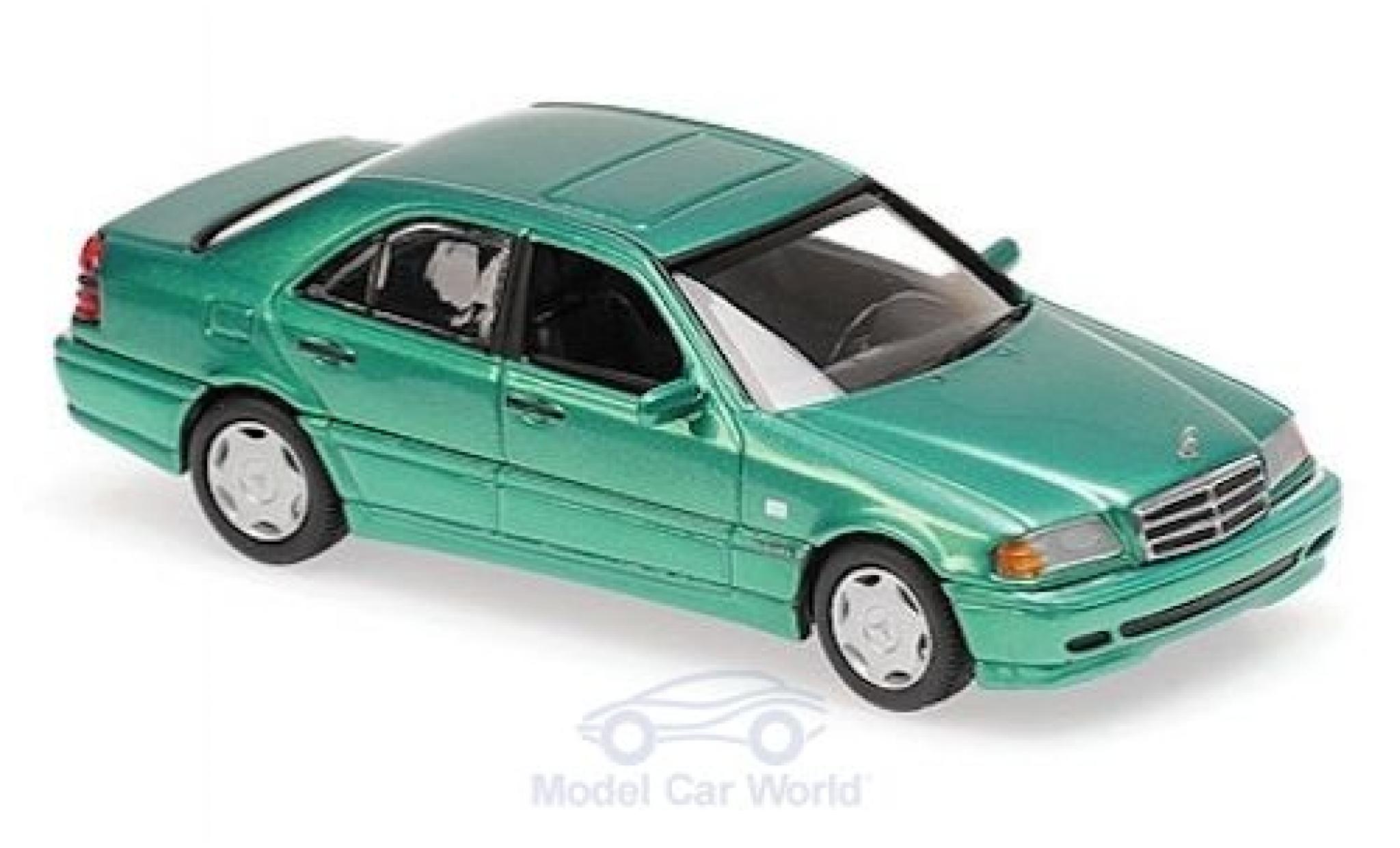 Mercedes Classe C 1/43 Maxichamps (W202) metallic groen 1997 modelauto