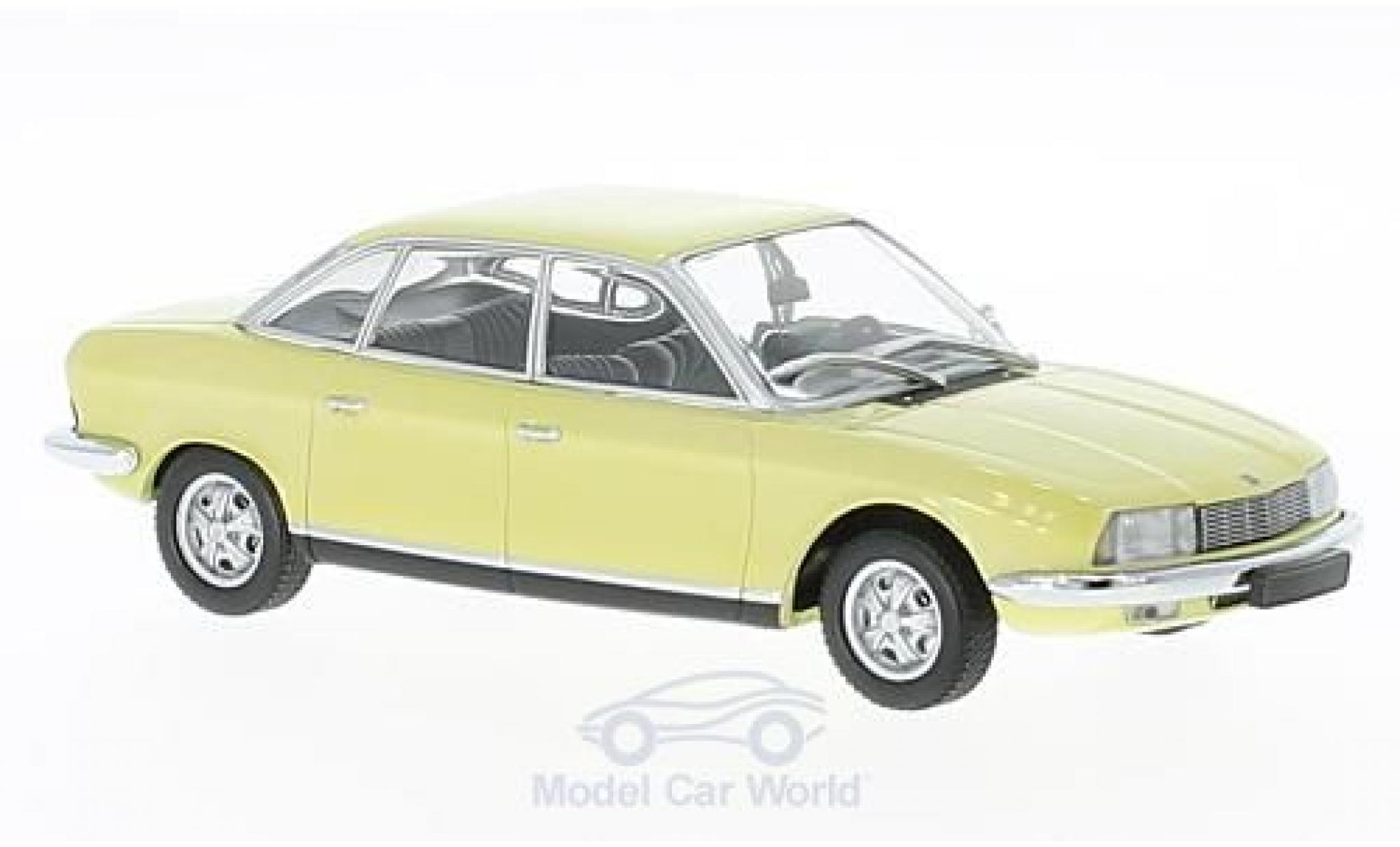 NSU RO 1/43 Maxichamps Ro 80 geel 1972 modelauto