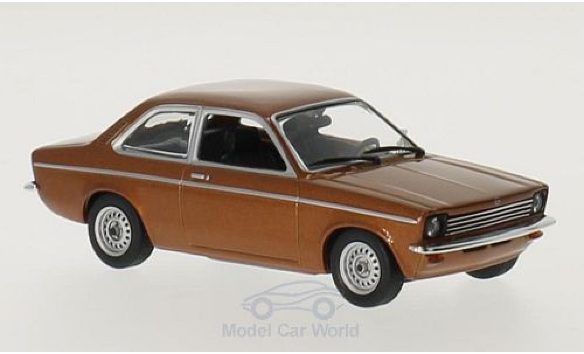 Opel Kadett E 1/43 Maxichamps C metallic bruin 1974 modelauto