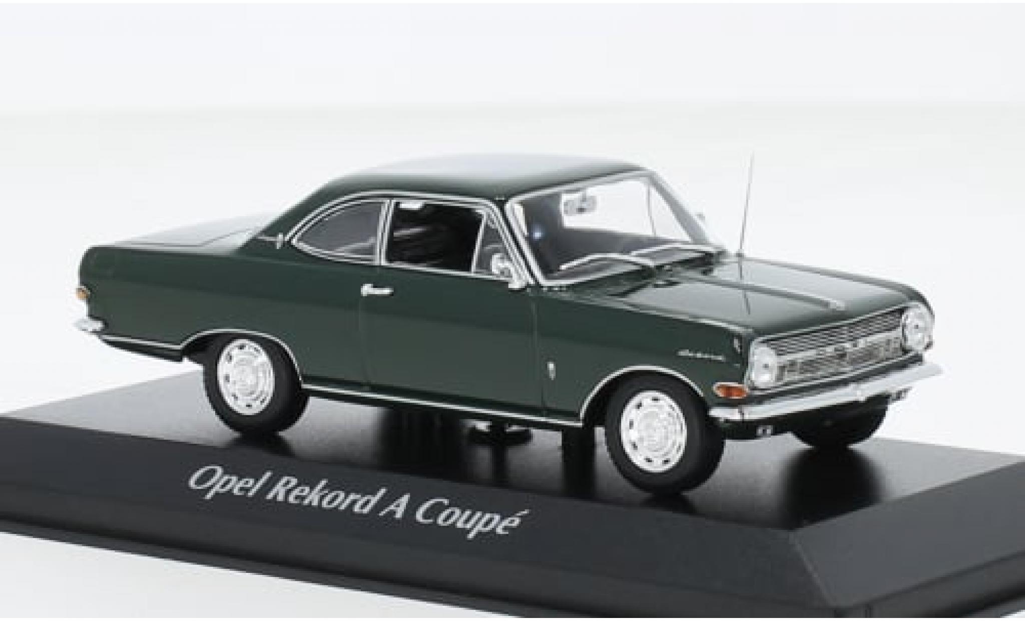 Opel Rekord 1/43 Maxichamps A Coupe groen 1962 1:43 modelauto