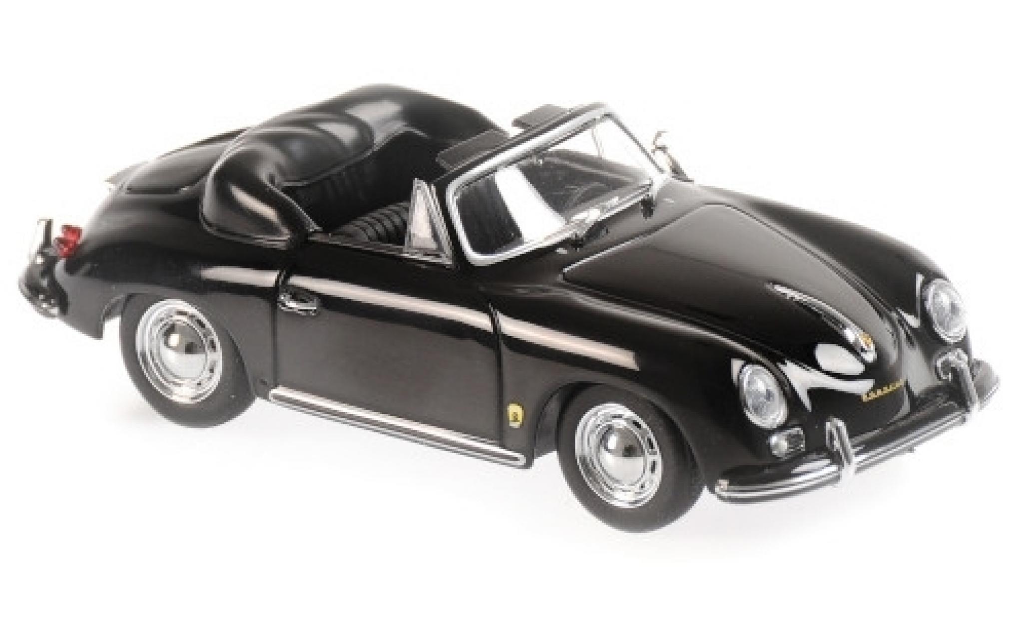 Porsche 356 1/43 Maxichamps A Cabriolet zwart 1956 modelauto