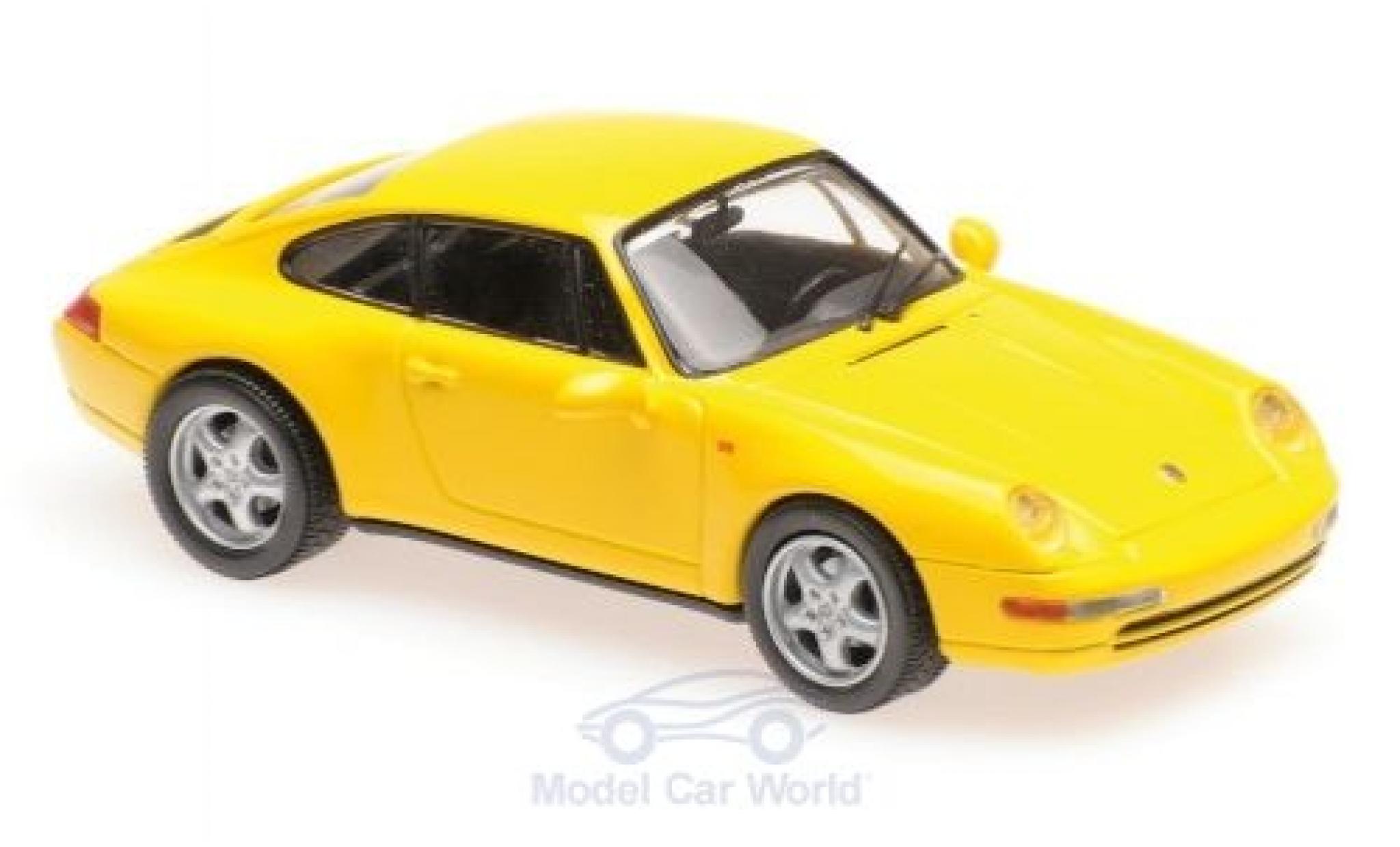 Porsche 993 1/43 Maxichamps 911 () geel 1 modelauto
