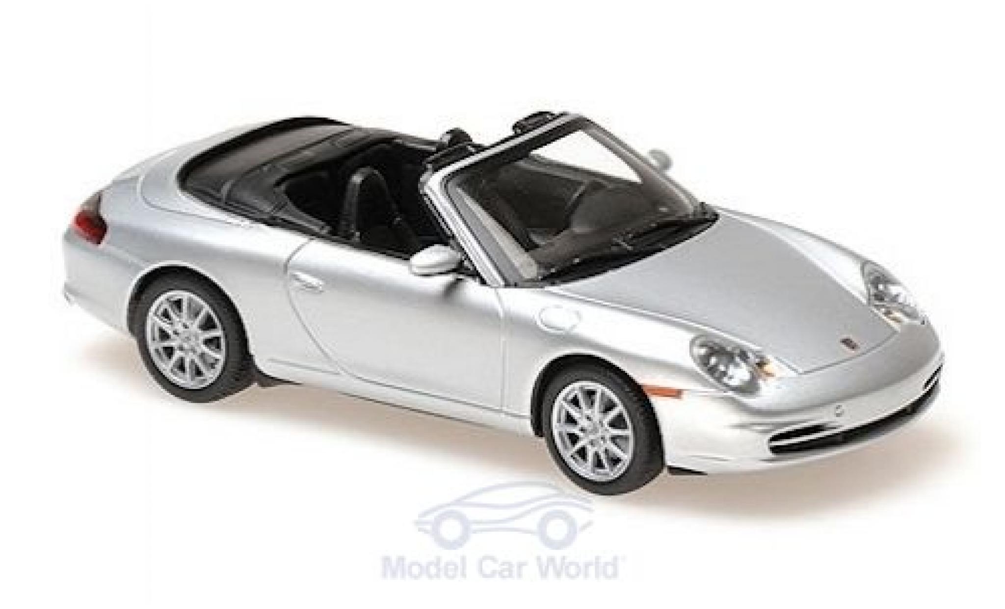 Porsche 996 1/43 Maxichamps 911 () Cabriolet grijs 2001 modelauto