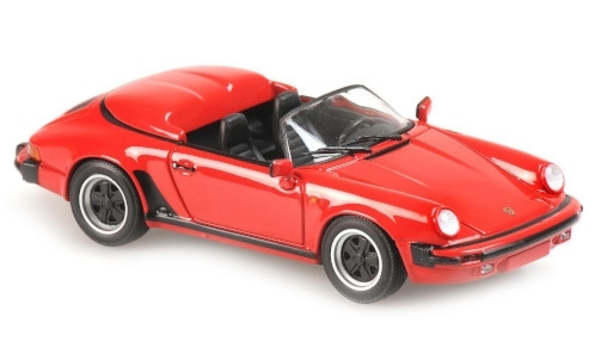 Porsche 930 Speedster 1/43 Maxichamps 911 Speedster rood 1988 modelauto