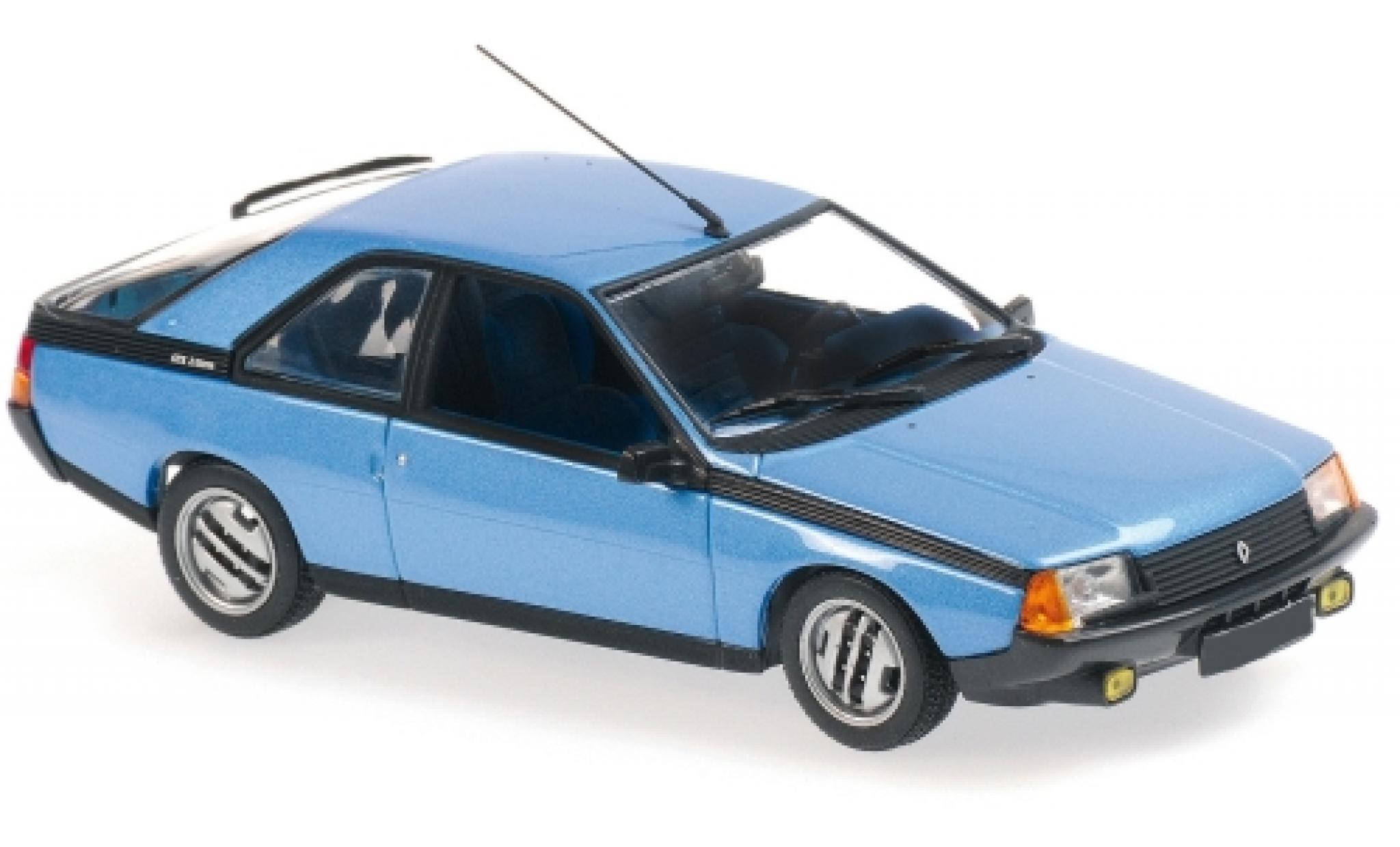 Renault Fuego 1/43 Maxichamps metallic blauw 1984 modelauto
