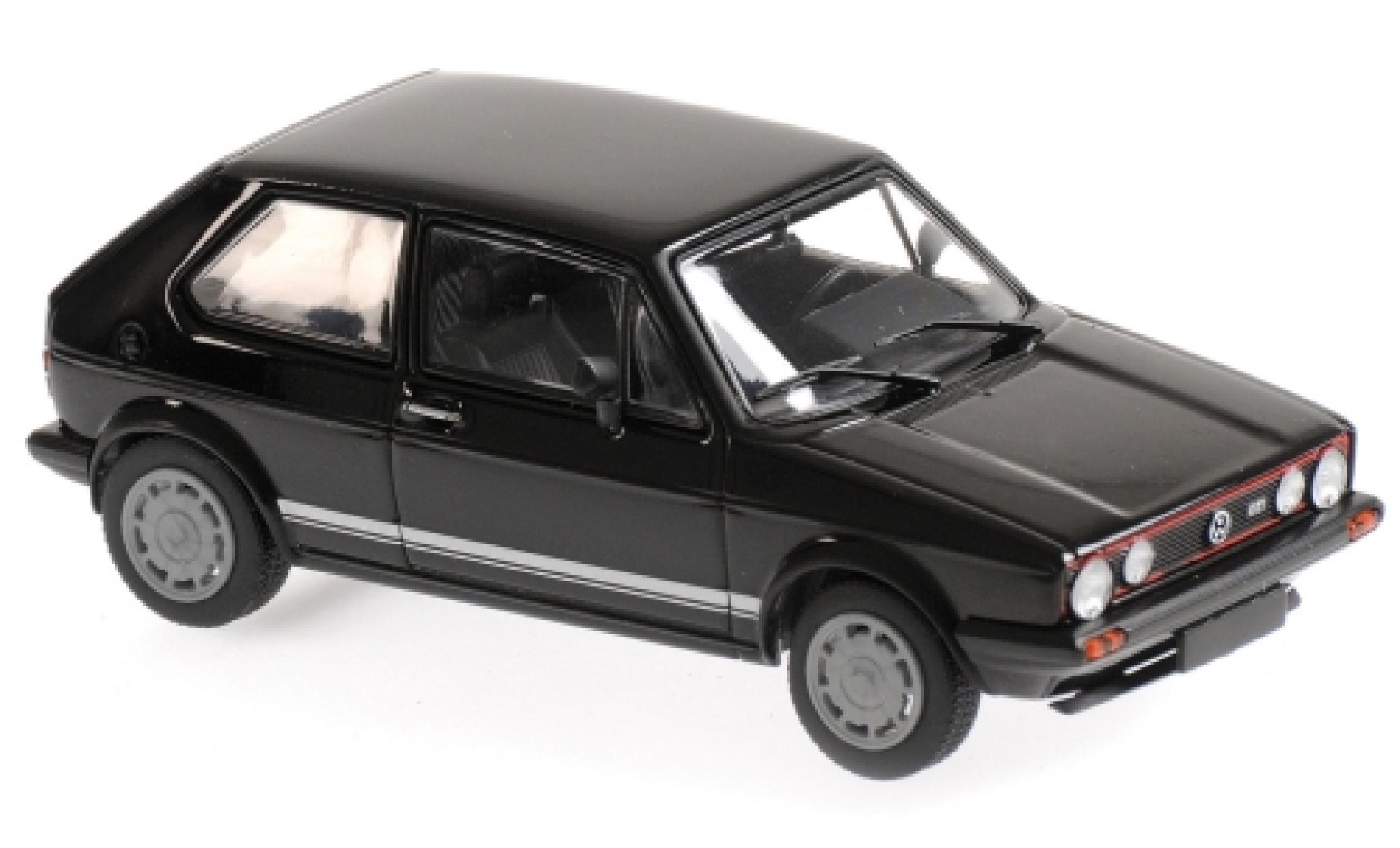 Volkswagen Golf 1/43 Maxichamps I GTI zwart 1983 modelauto