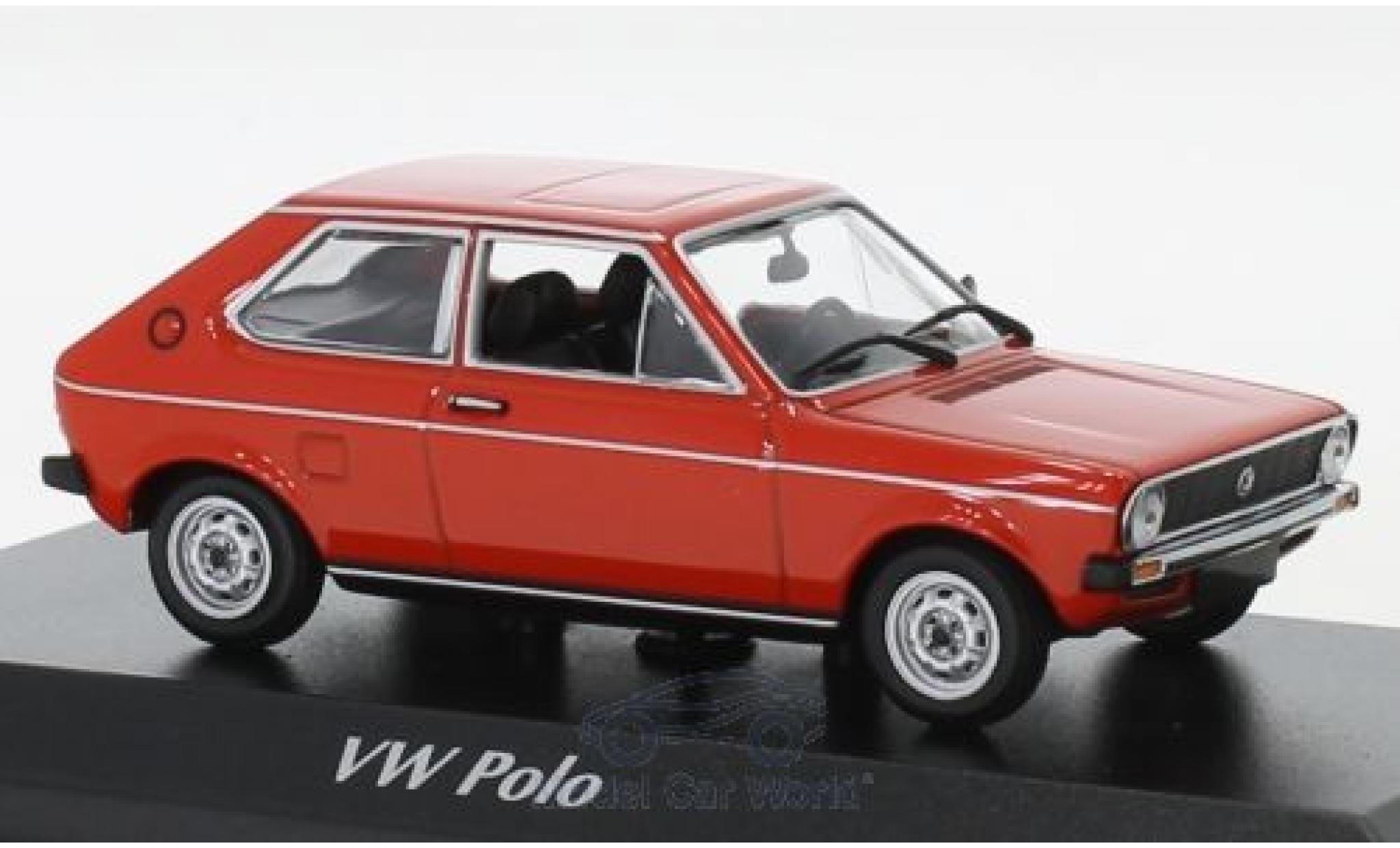 Volkswagen Polo 1/43 Maxichamps rood 1979 modelauto