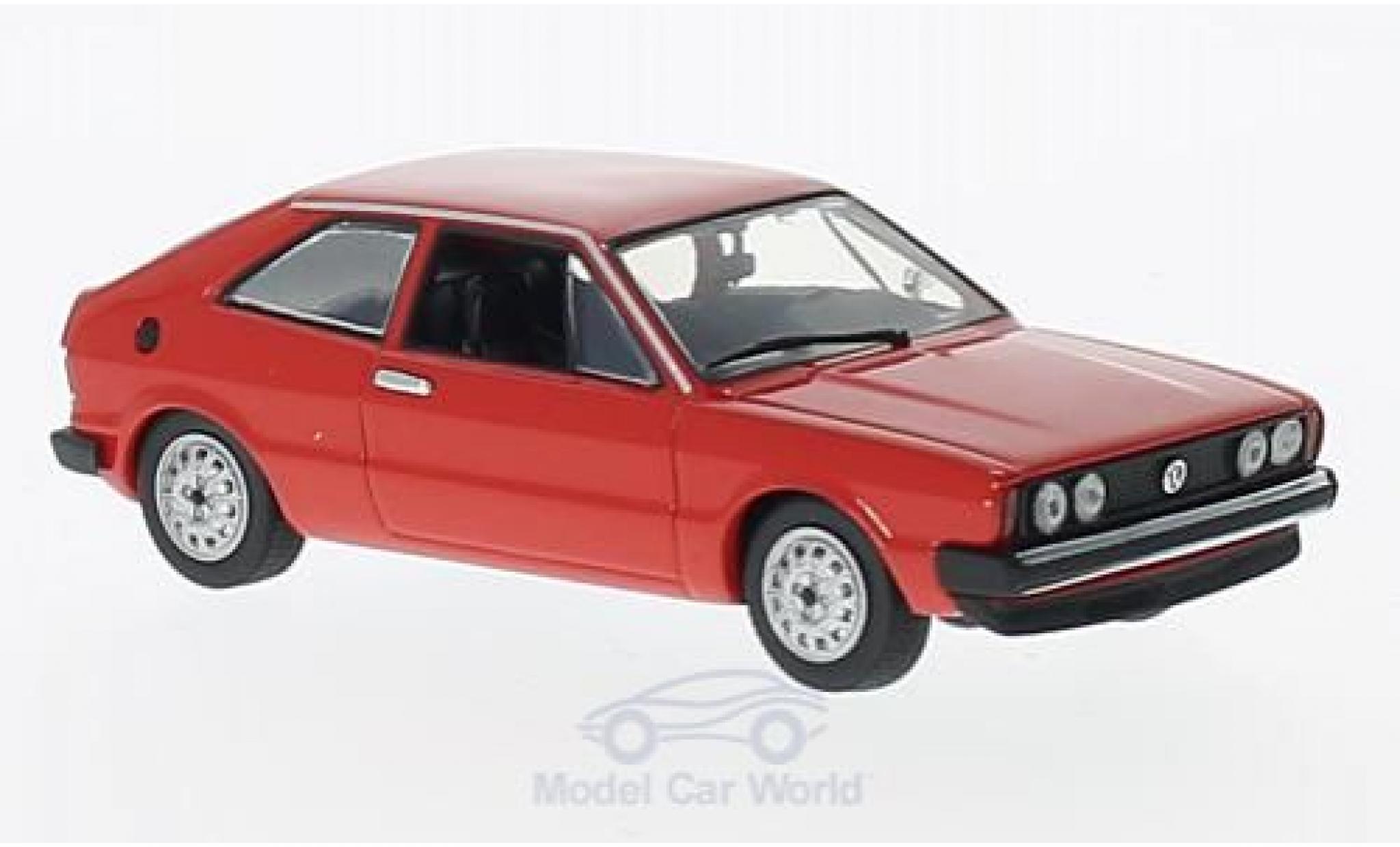 Volkswagen Scirocco 1/43 Maxichamps rood 1974 modelauto