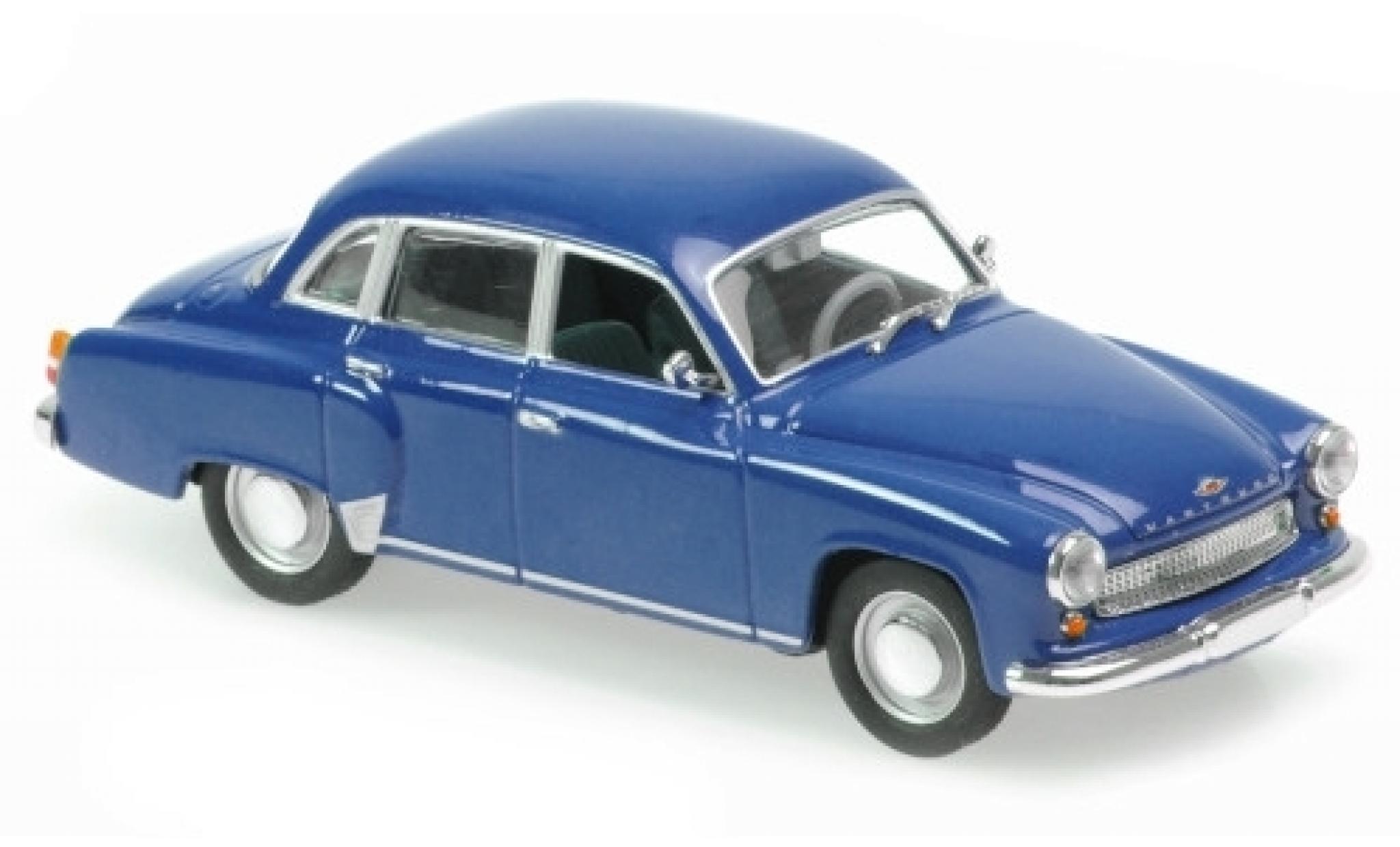 Wartburg 311 1/43 Maxichamps blauw 1959 modelauto