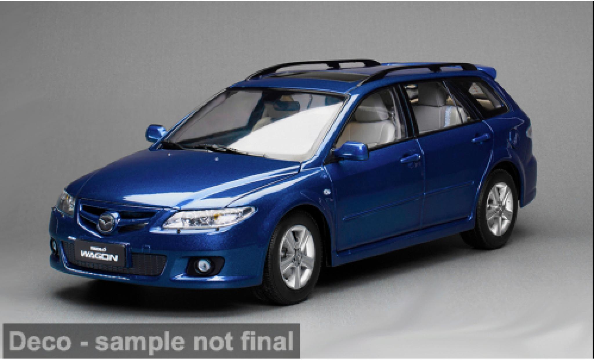 Mazda 6 1/18 Sun Star blauw 1:18 modelauto