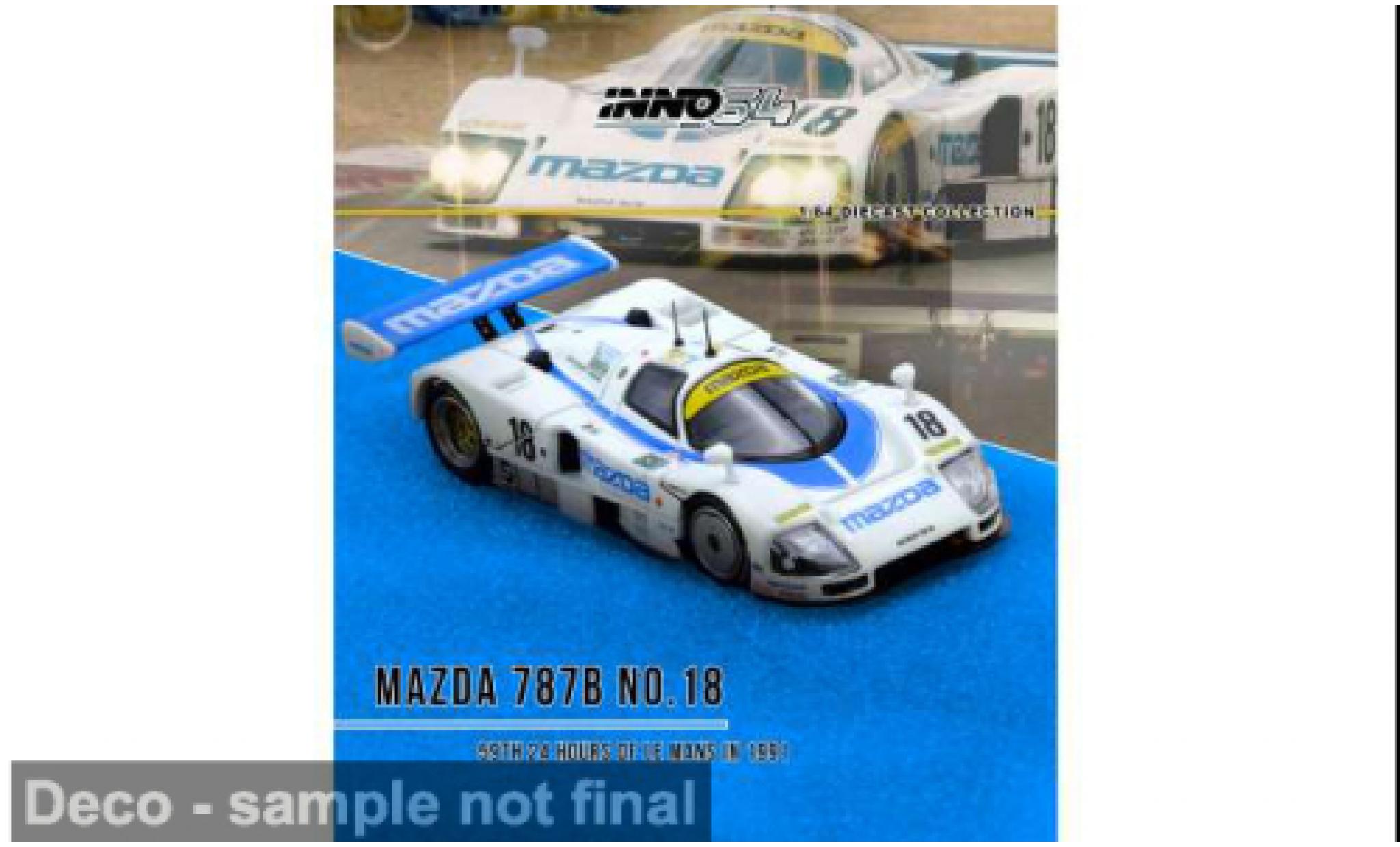 Mazda 787B 1/64 INNO64 24h Le Mans 1991 1:64 modelauto