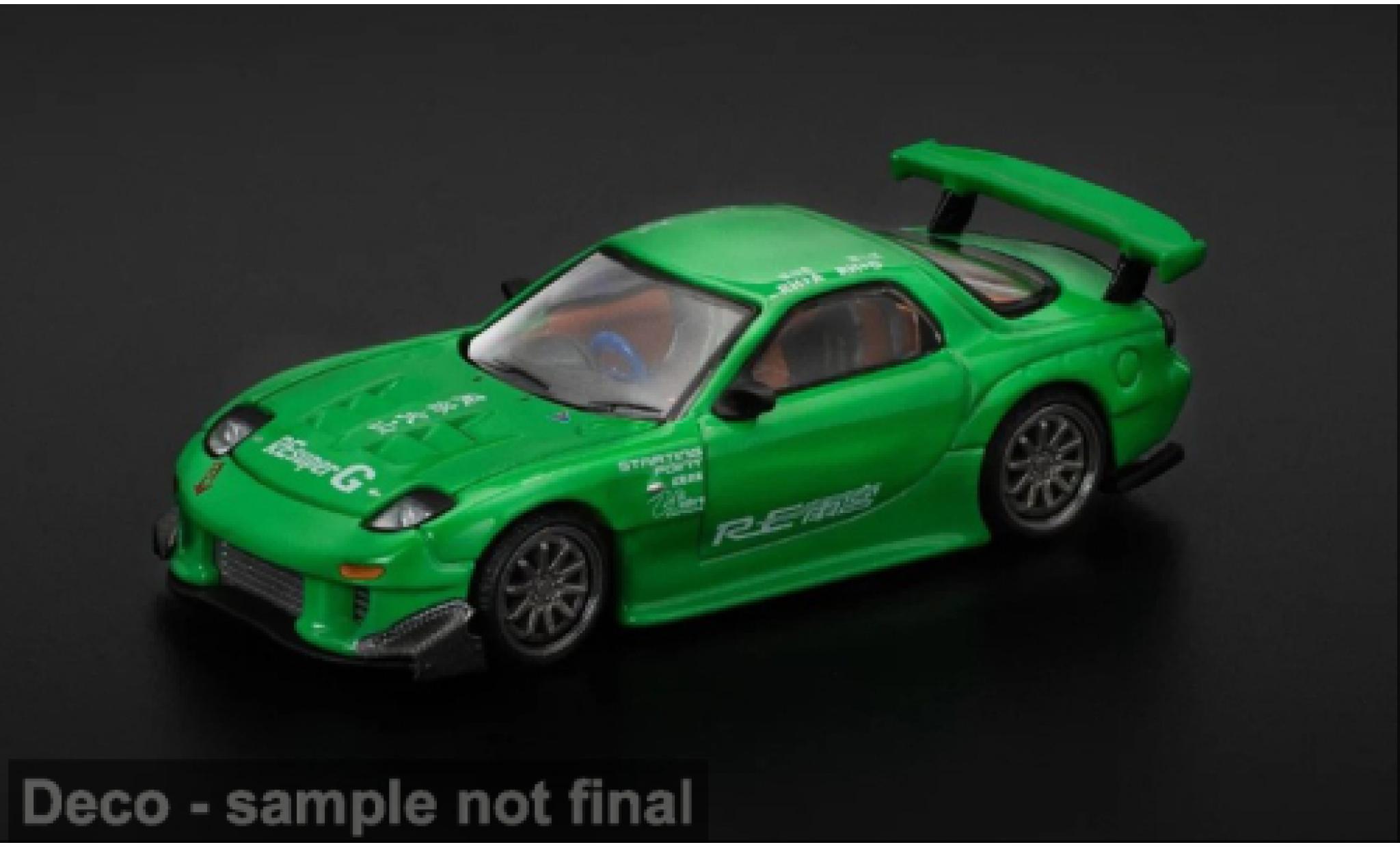 Mazda RX7 1/64 Pop Race (FC3S) Re-Amemiya groen 1:64 modelauto