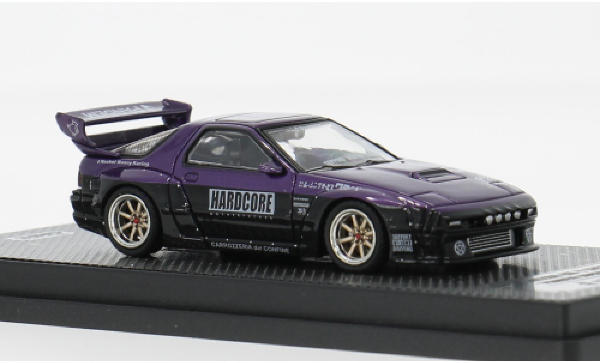 Mazda RX7 1/64 INNO64 (FC3S) paars 1:64 modelauto
