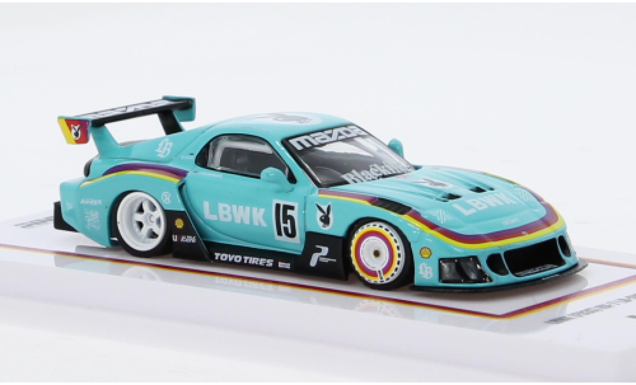 Mazda RX7 1/64 INNO64 (FD3S) LB- blauw 1:64 modelauto