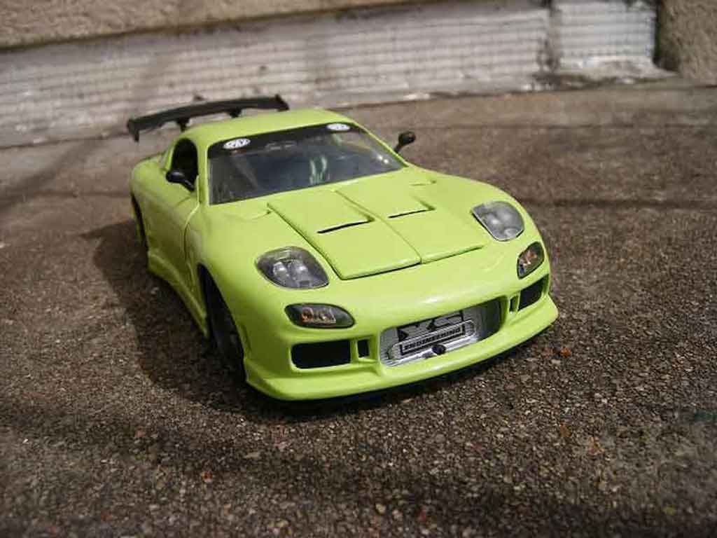 Mazda RX7 1/18 Jada Toys grun modelauto