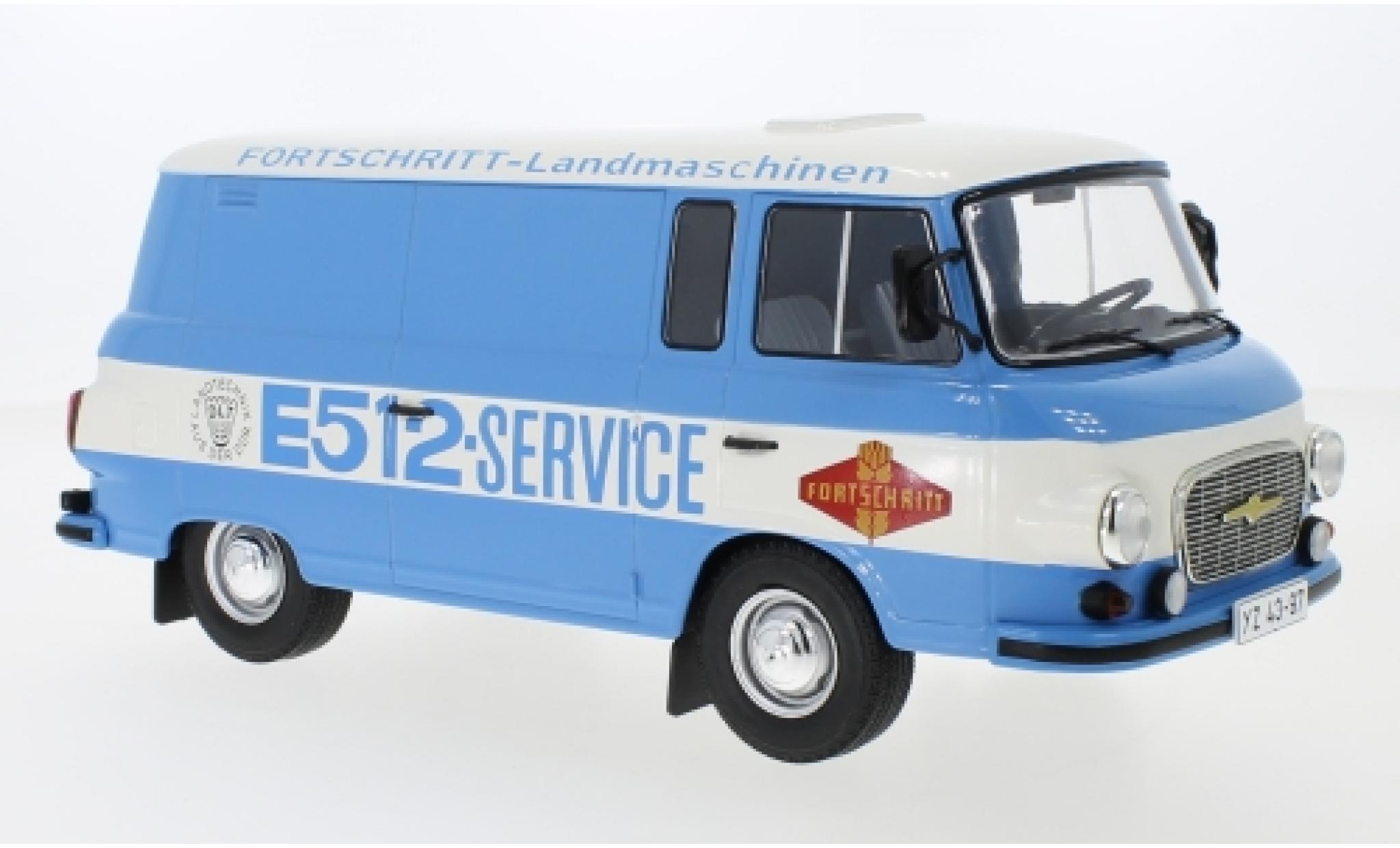 Barkas B 1000 1/18 MCG Bestelwagen blauw/wit Fortschritt Service 1970 modelauto