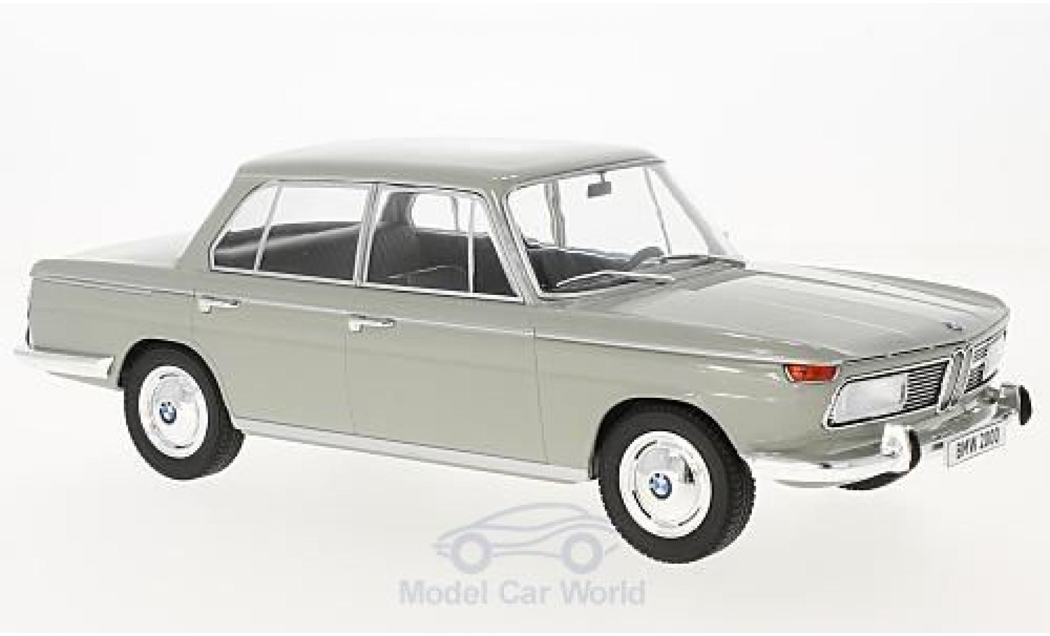 Bmw 2000 A 1/18 MCG grijs 1966 modelauto