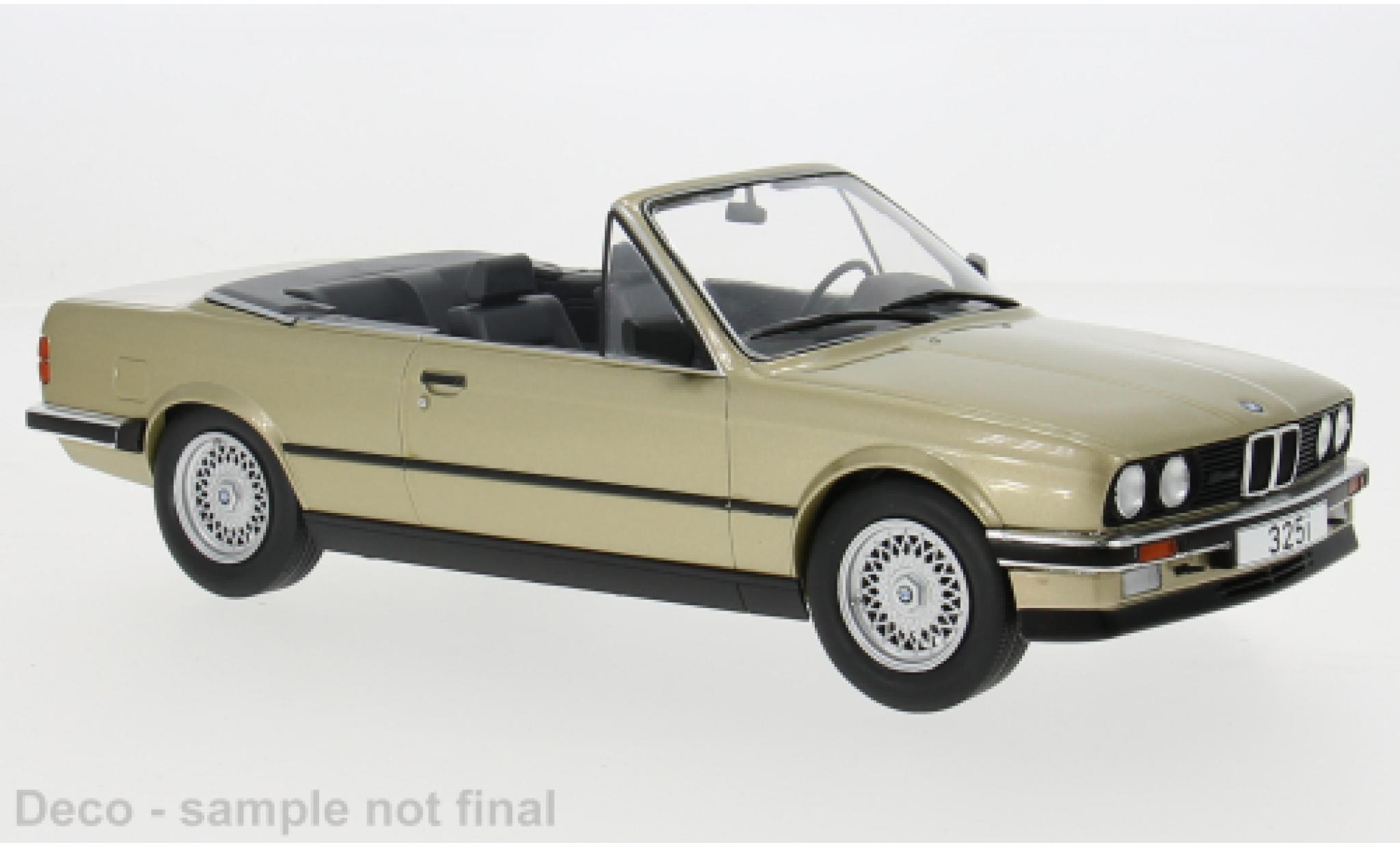 Bmw 325 1/18 MCG i (E30) Cabriolet metallic beige 1985 1:18 modelauto