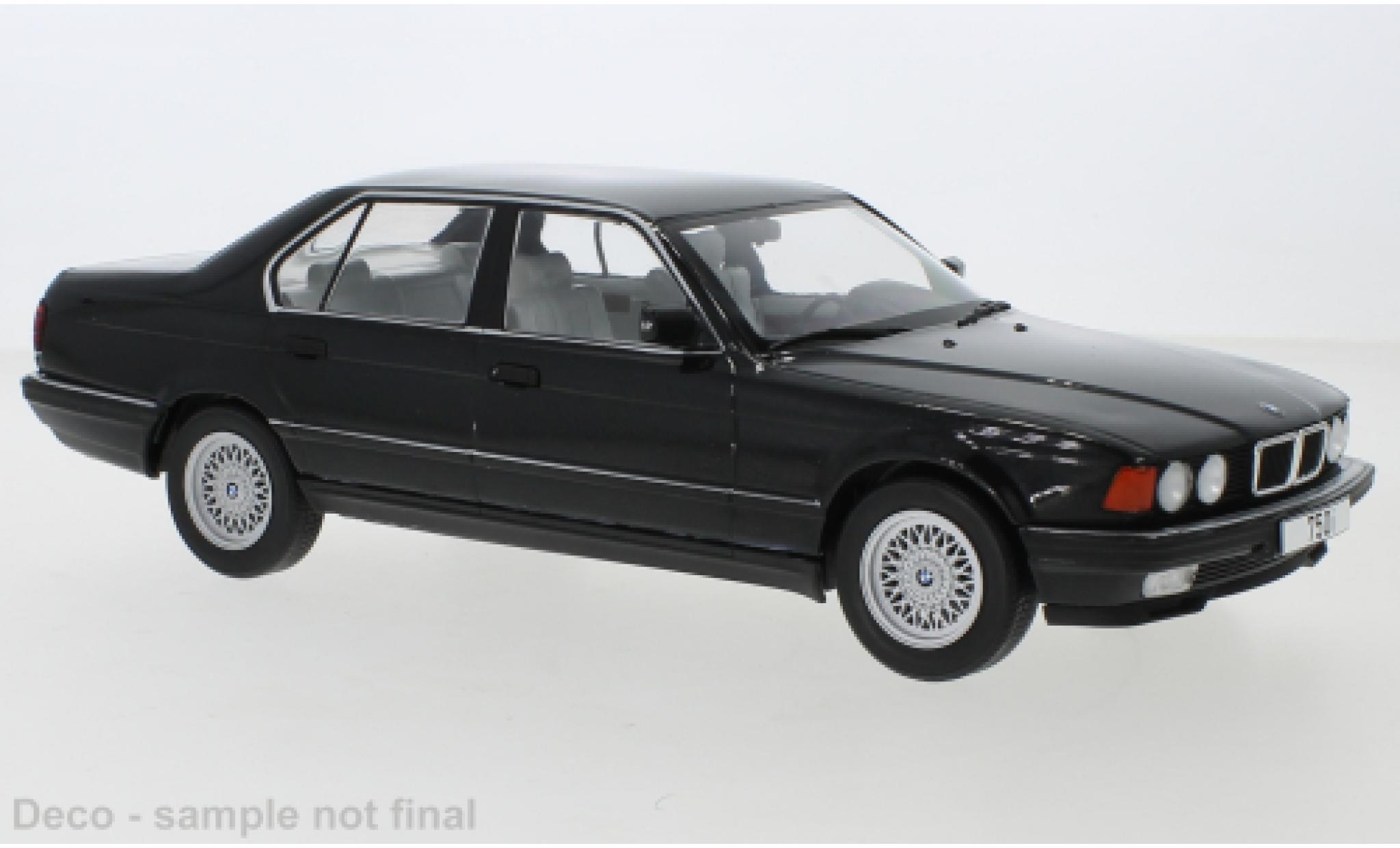 Bmw 750 1/18 MCG i (E32) metallic zwart 1992 7er / 7 Series modelauto