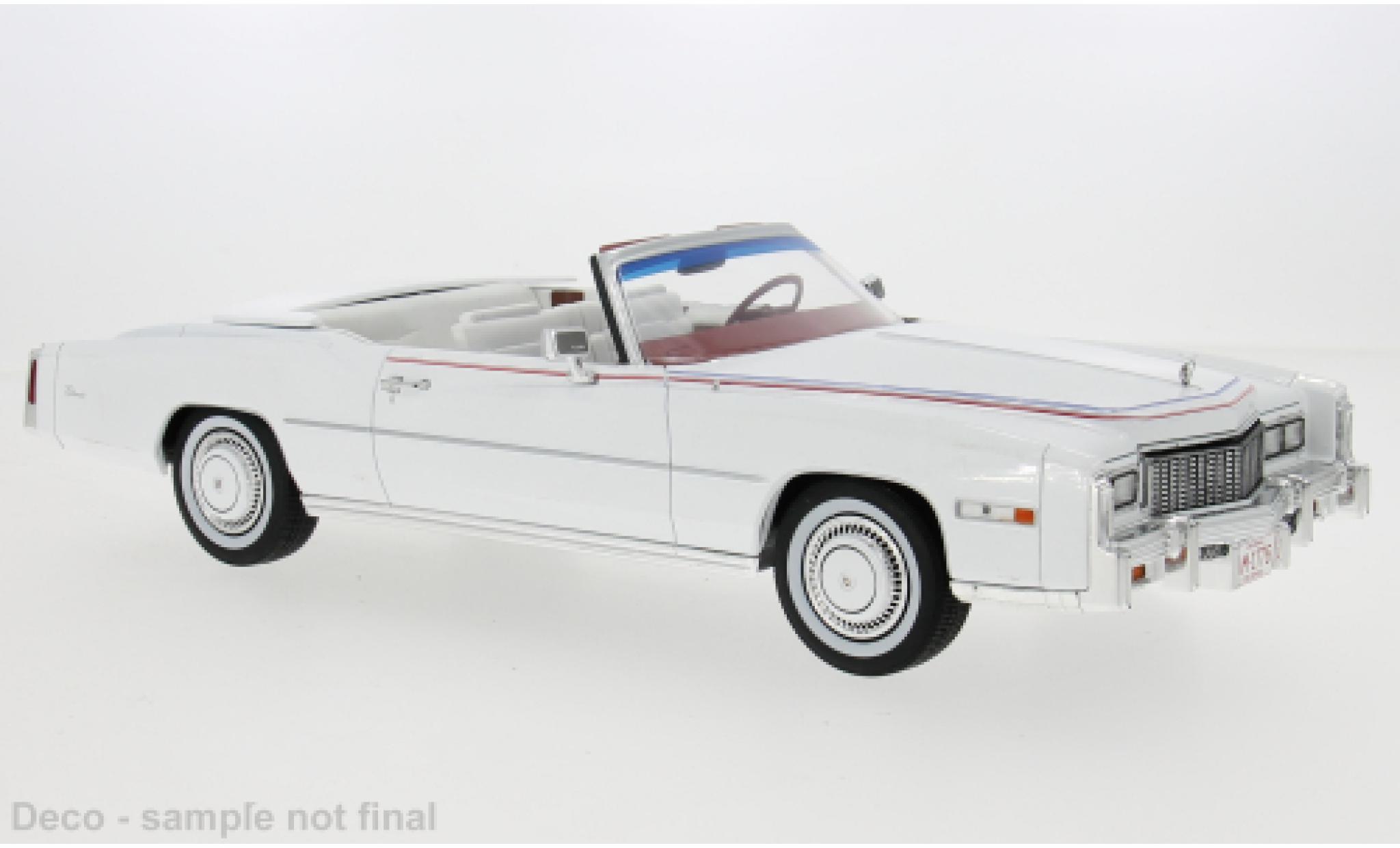 Cadillac Eldorado 1/18 MCG Cabriolet wit 1976 1:18 modelauto